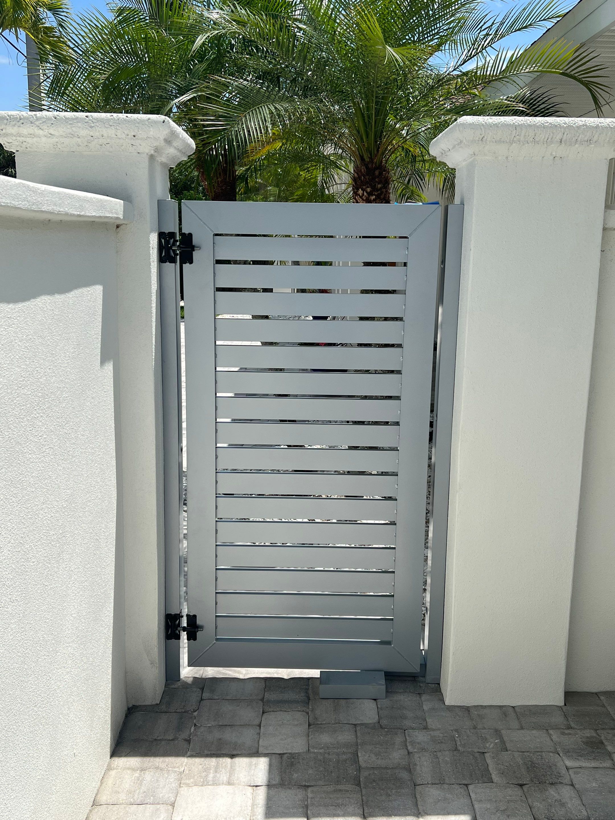 Sarasota, FL 6ft. Tall Custom Modern Aluminum Gates  by Asap fence and gates, LLC