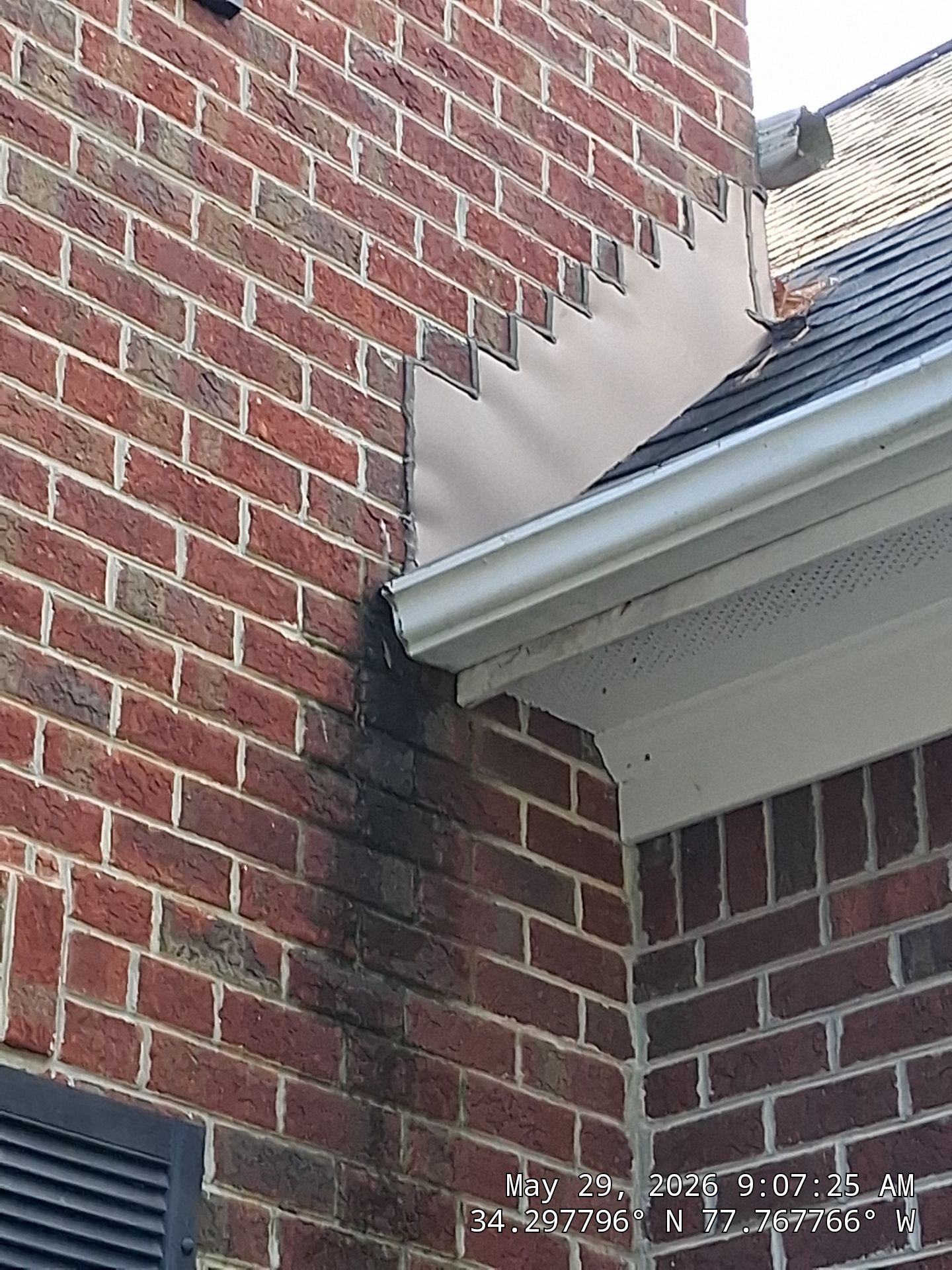 Roof Flashing Repair and Brick Chimney Maintenance in Wilmington by RGR Construction and Roofing, LLC
