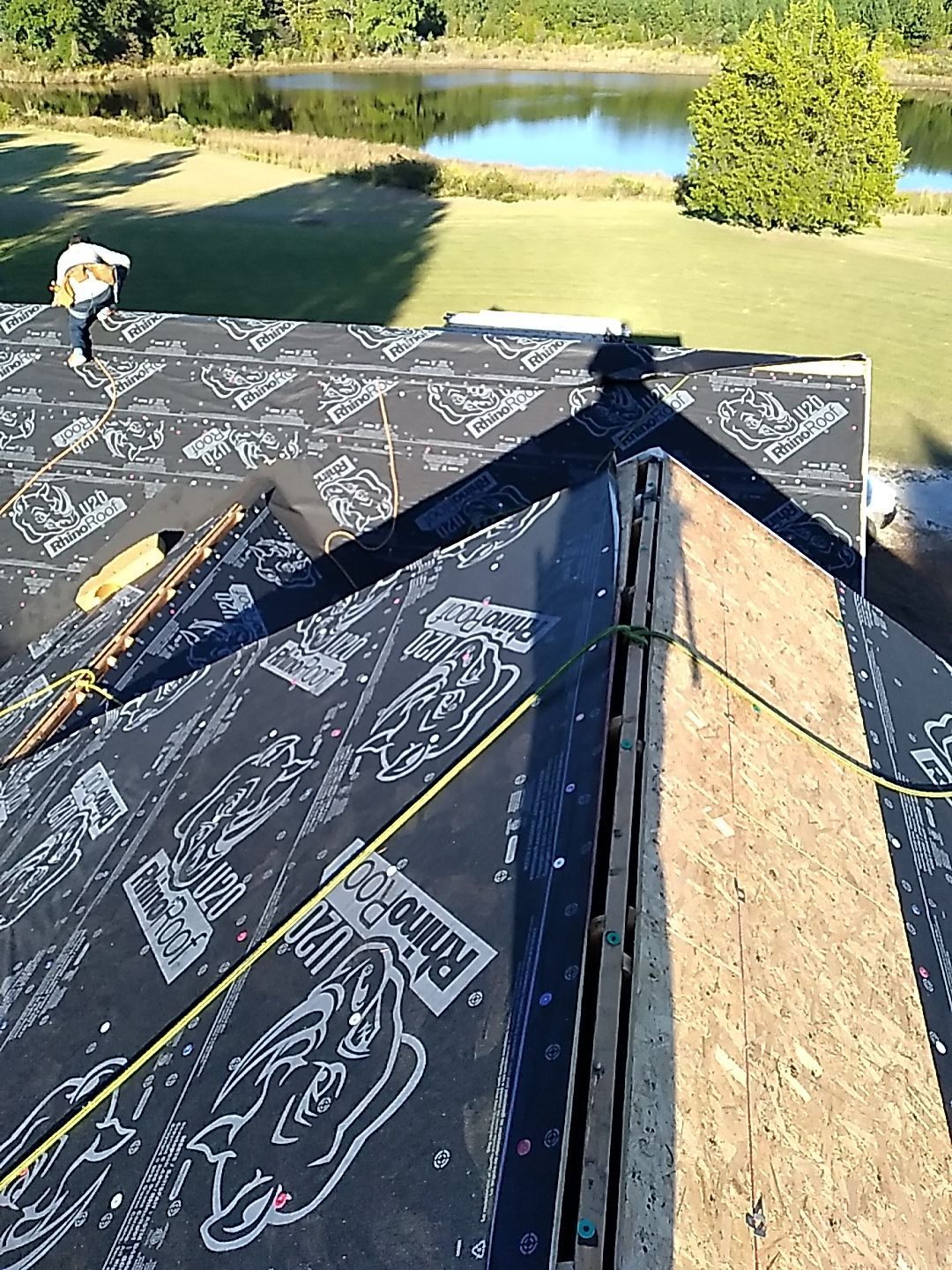 Residential Roofing Installation using Owens Corning Oakridge- Williamsburg Gray by Indigo State Roofing