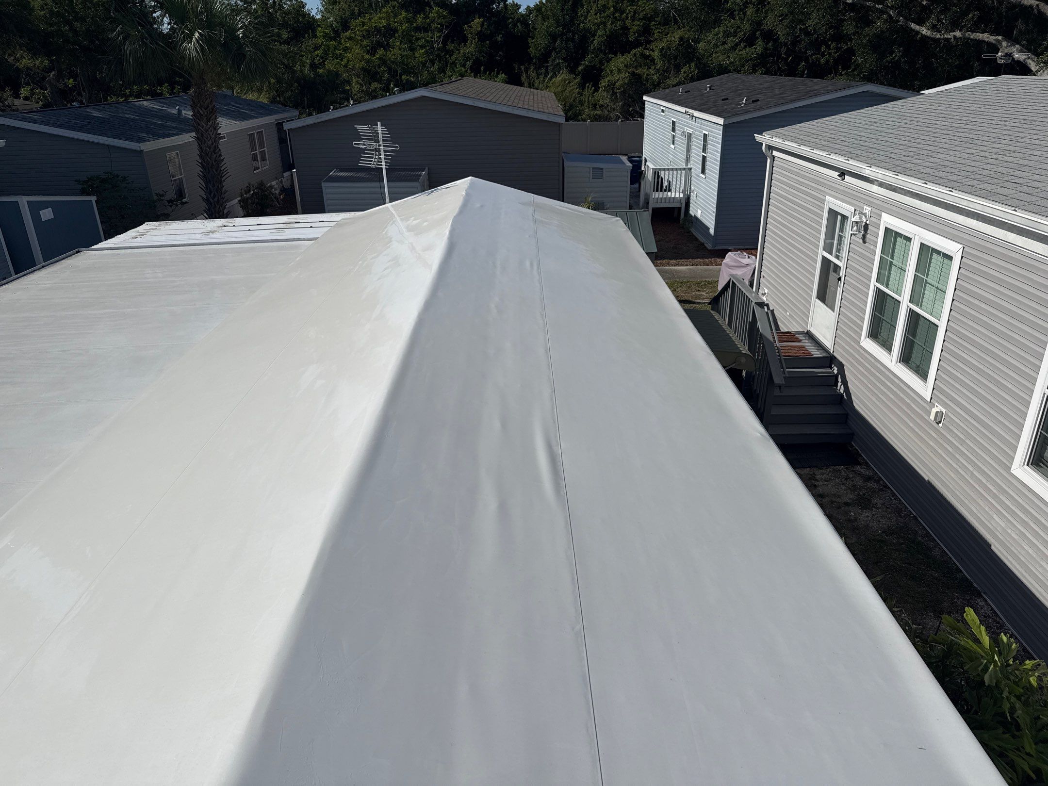 TPO Membrane Roof Cleaning in Fisherman’s Cove RV Resort, Terra Ceia, FL by Sunshine AquaWash