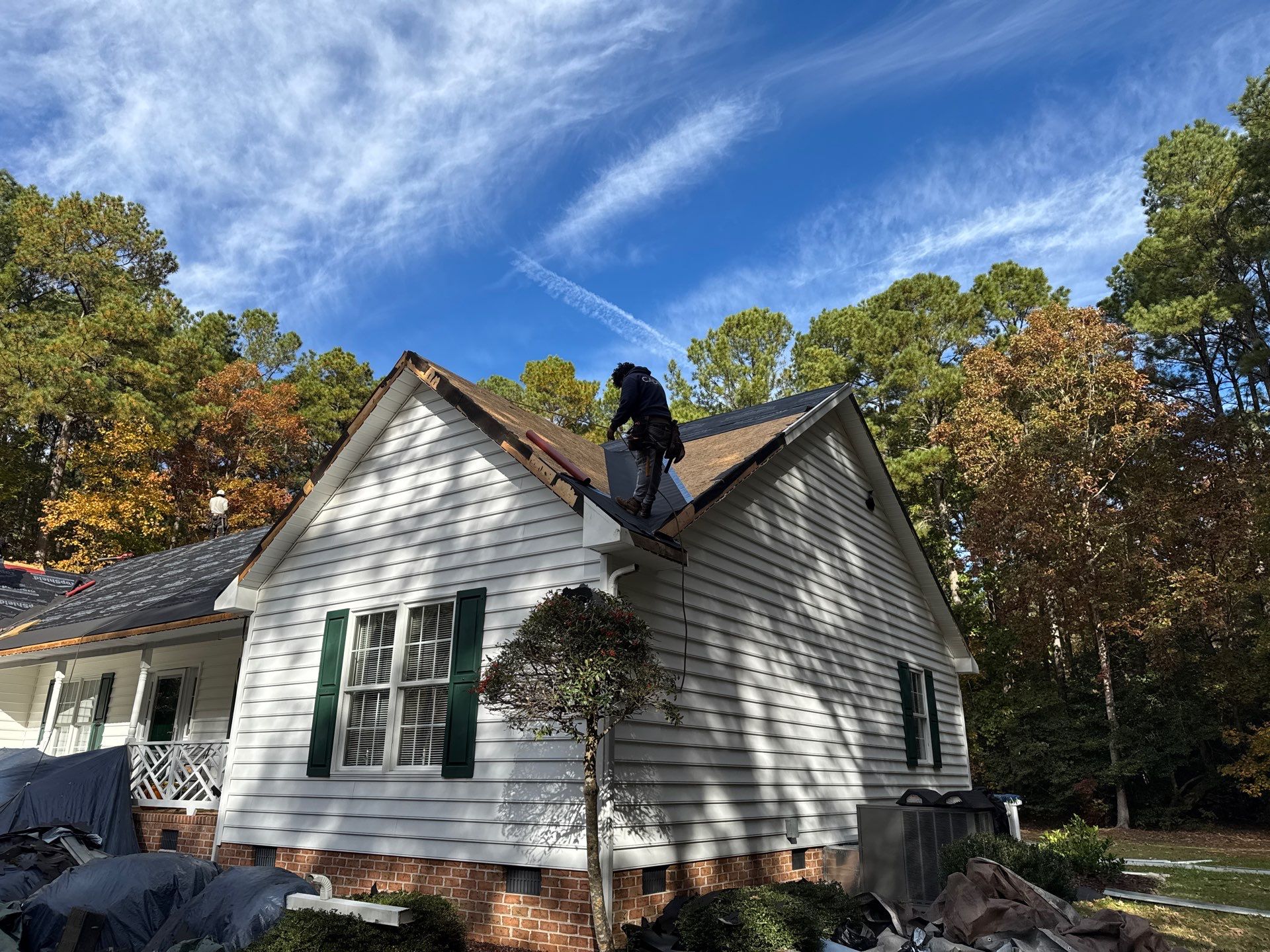 Mathews Residential Roof Replacement Using Owens Corning Duration Shingles by Cade Construction