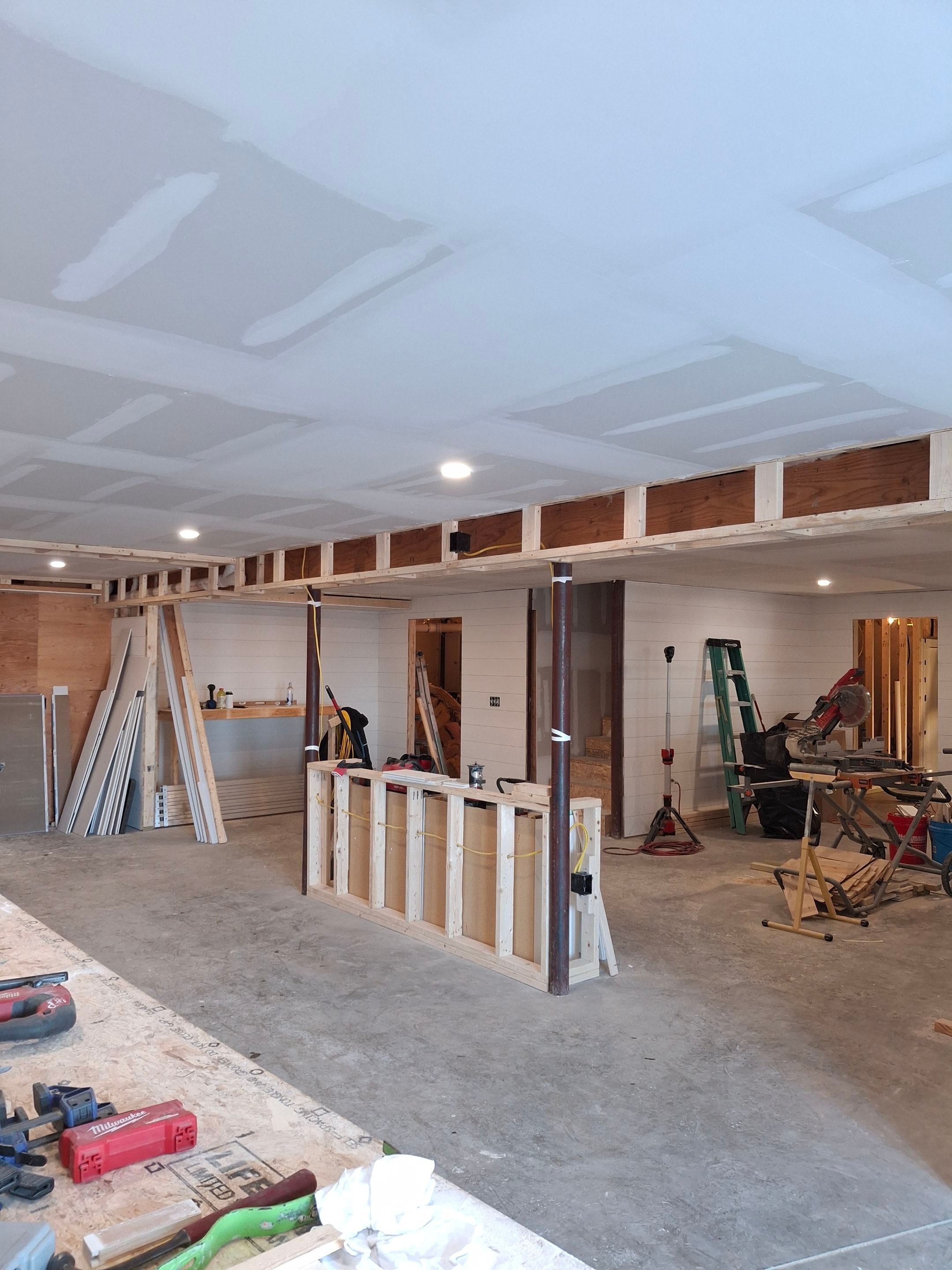 Basement Remodel by Big Pine Panting Inc