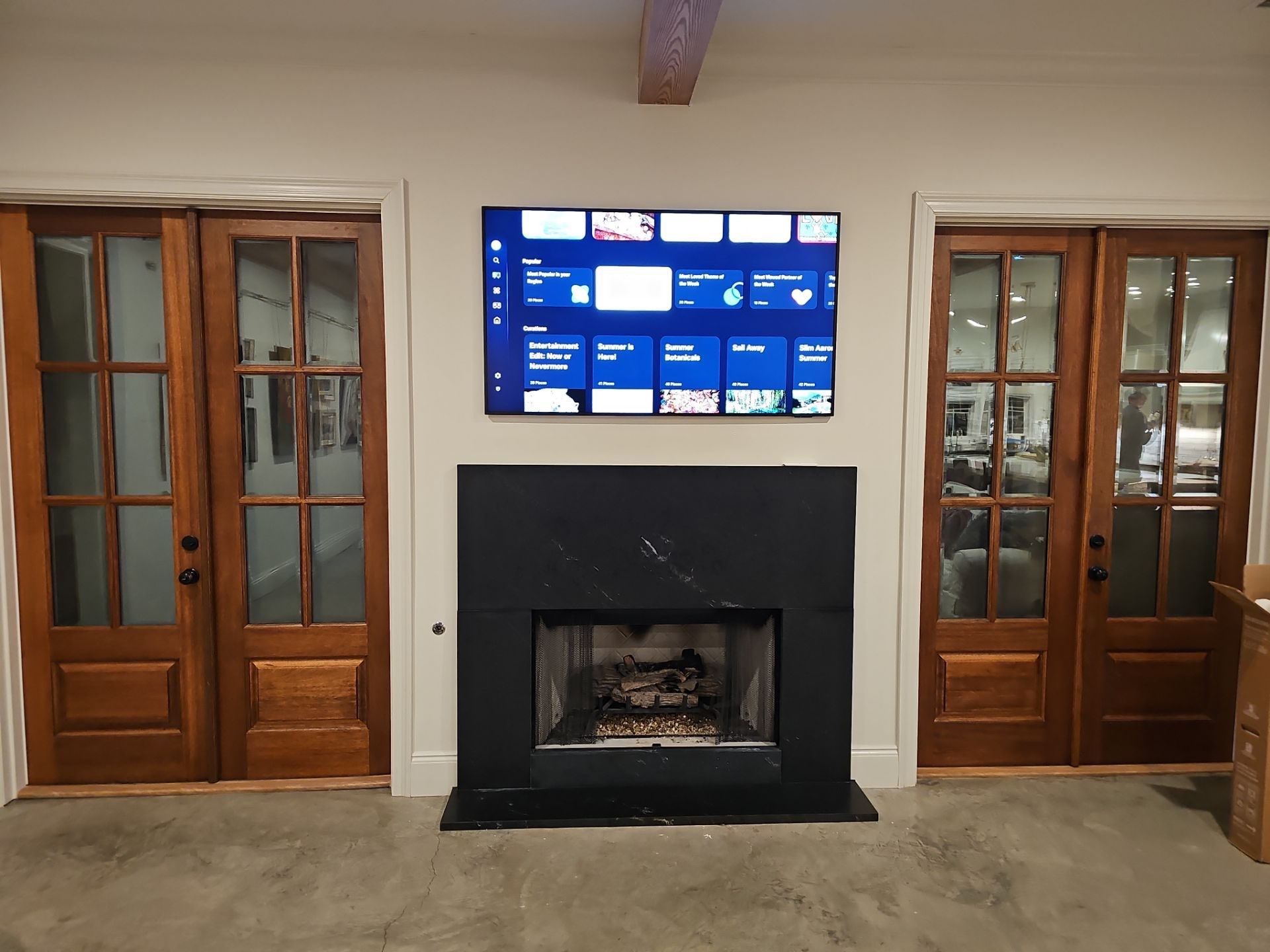 Fireplace TV Mounting Projects by Hangman Mounting & Installation 