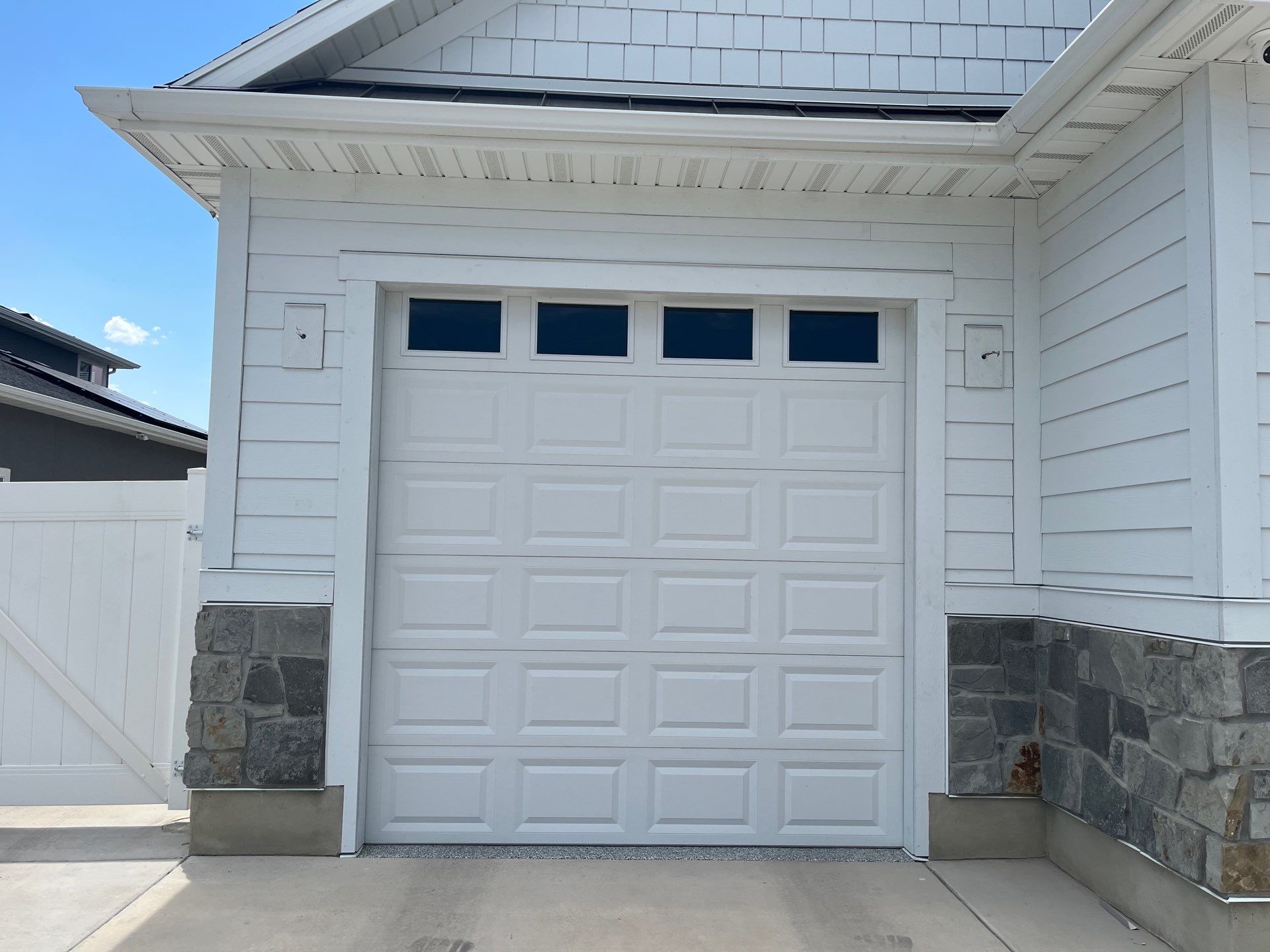 Spanish Fork | Crisp Hardie Replacement & Custom Columns | Arctic White by Ideal Siding Utah