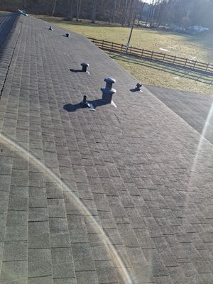 Residential Roofing Installation using GAF Timberline HDZ Charcoal