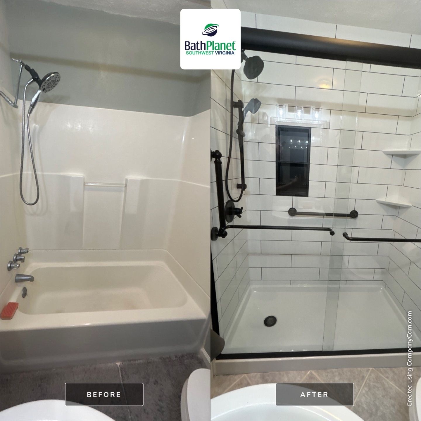 Classic Tub to Shower by BathPlanet SW Virginia