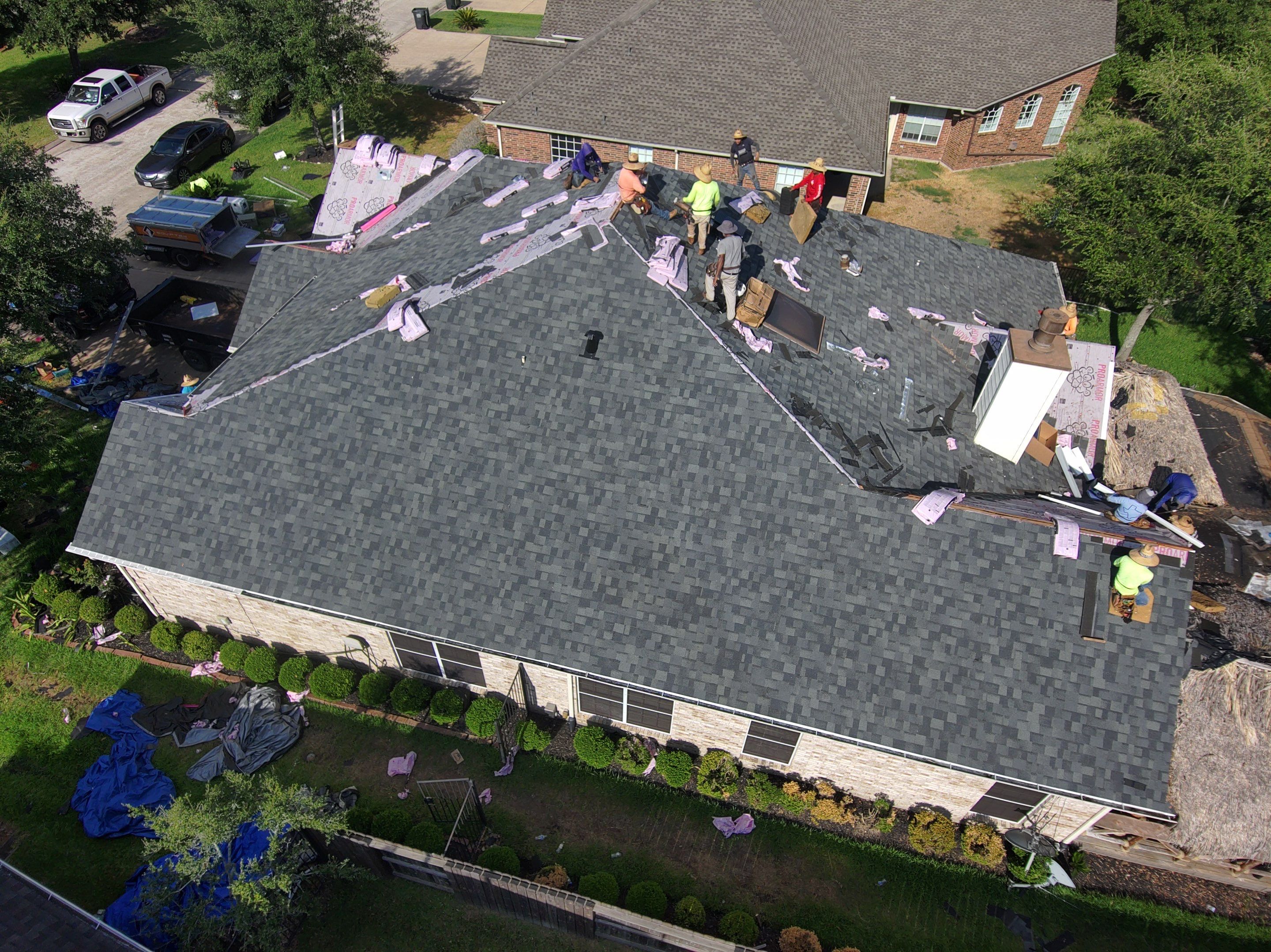 Residential Roofing Installation using Owen's Corning Duration (Lifetime) Shingles by Roof Repair Company