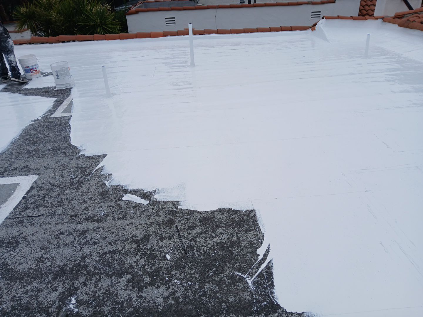 Tile Reset & Silicone Coating using American Standard Coatings Silicone-S by Hull Brothers Roofing