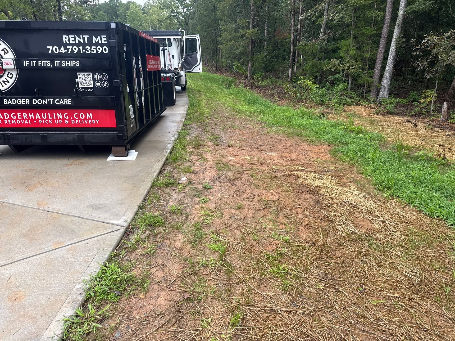 Project in Matthews by Badger Hauling