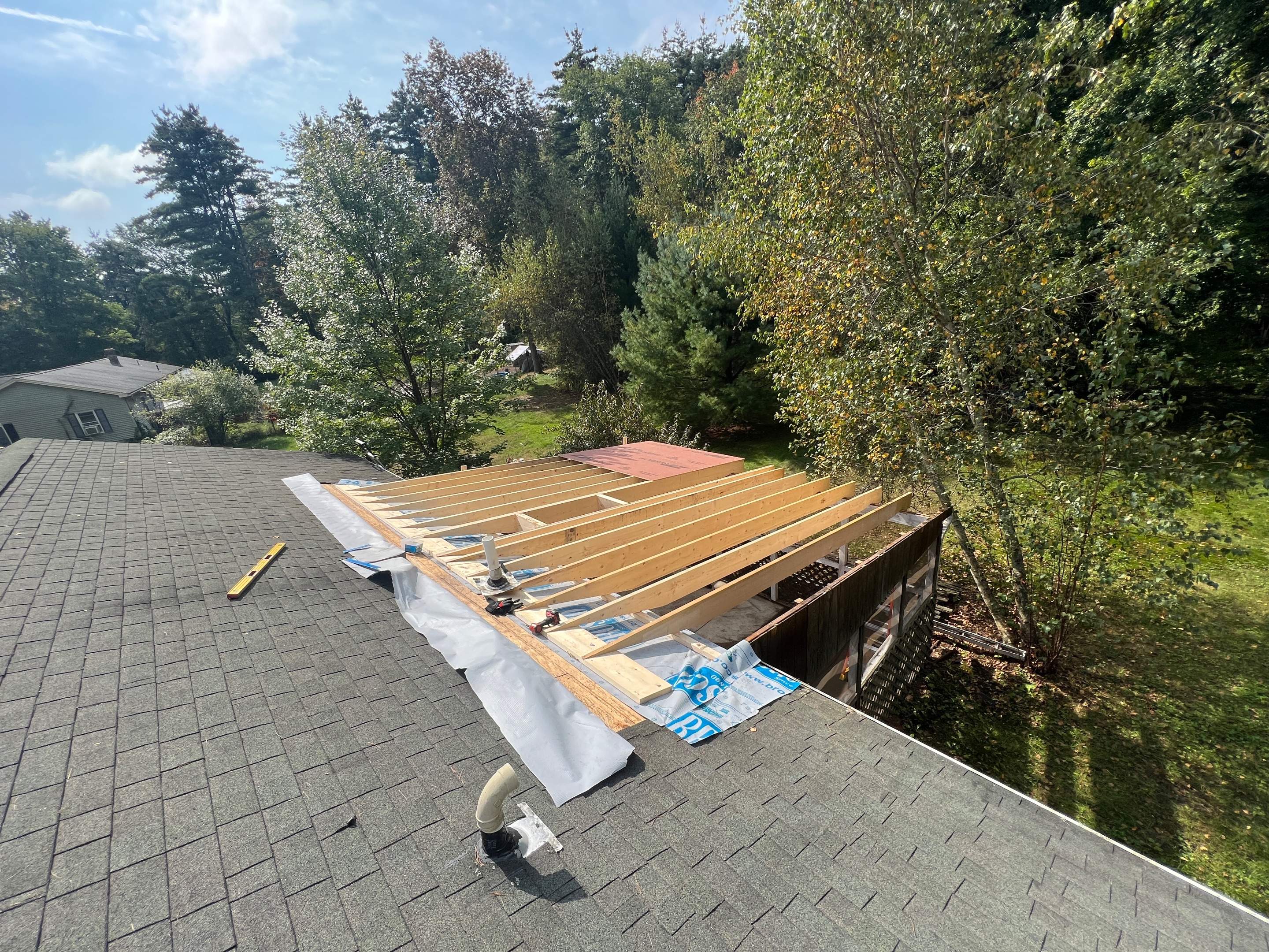 Screenroom Roof Rebuild by Chagnon Building & Remodeling LLC