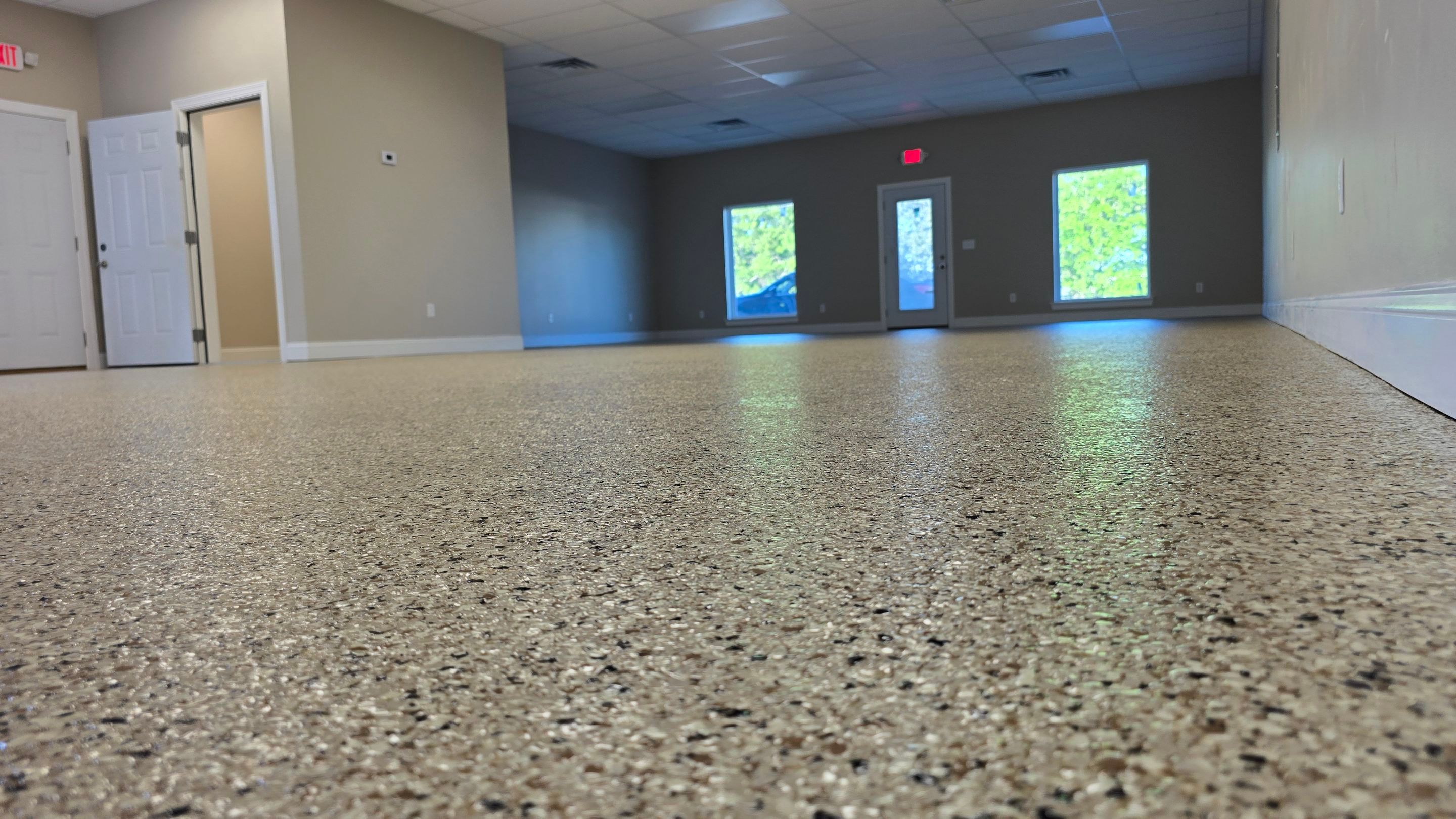 Garage Using Flake by Elite Floor Solutions