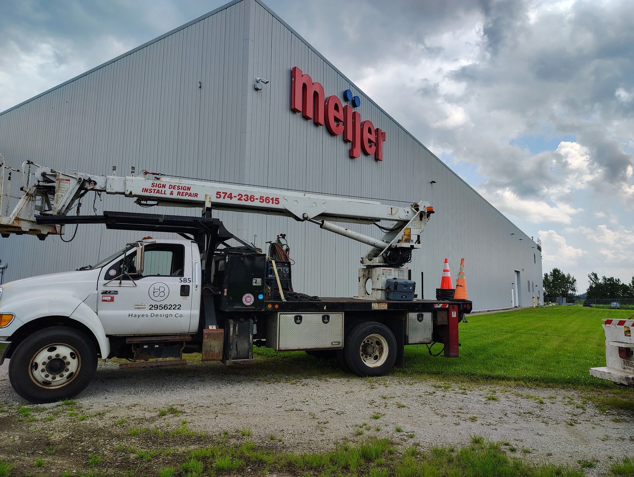 Commercial Building Signage Refacing in Middlebury by Hayes Design co