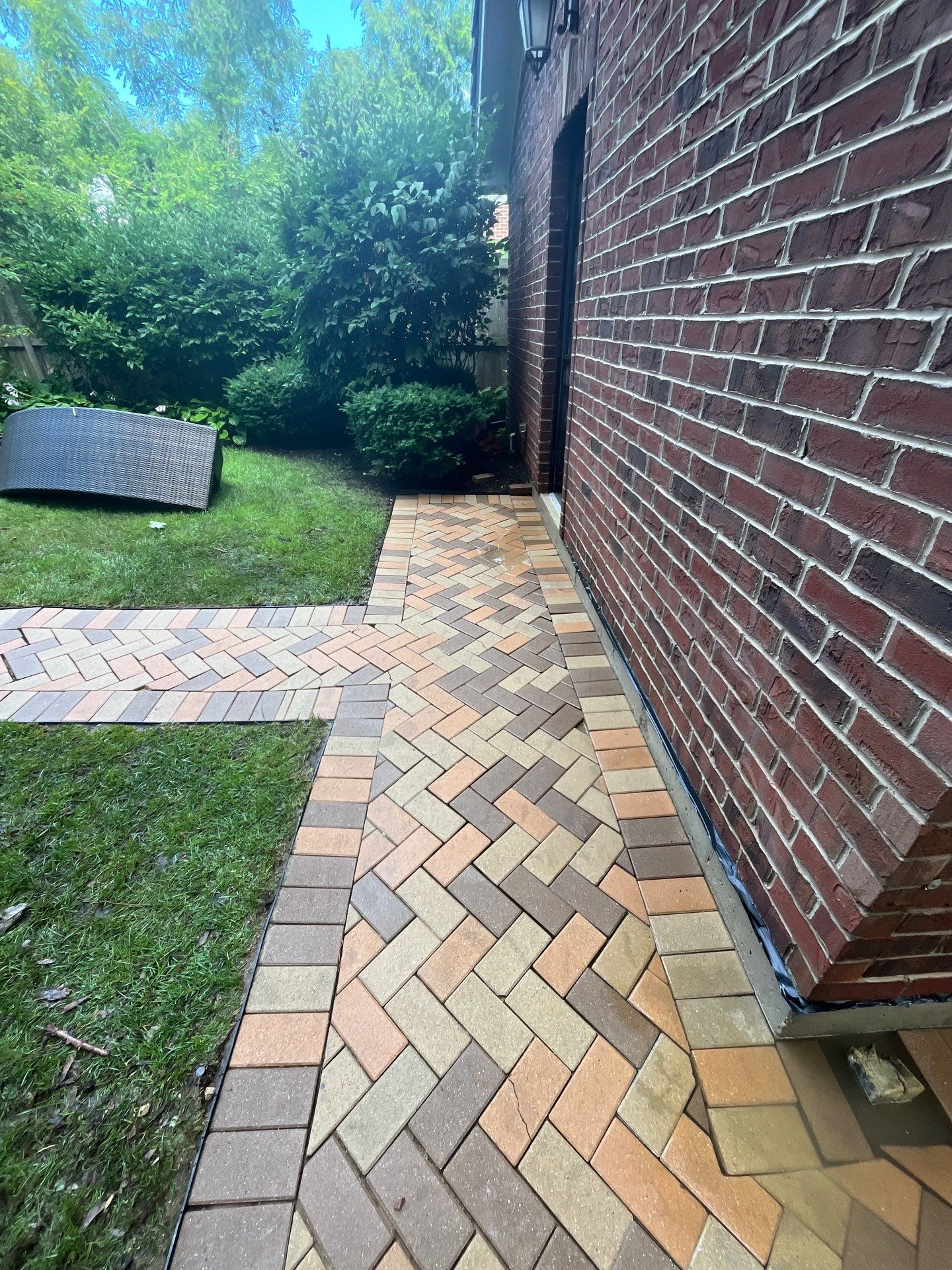 brick paver repair  using Structure bond Techniseal by Northern Power Washing LLC.