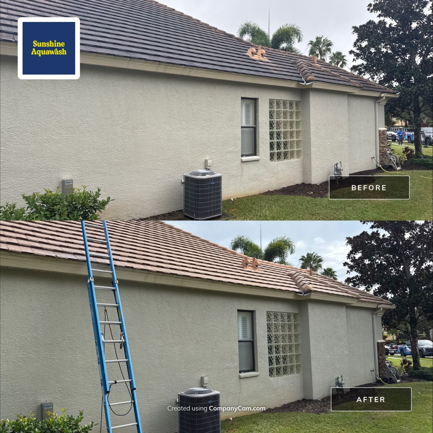 Tile Roof, Gutter & Pool Cage Cleaning – Lakewood Ranch Country Club, Lakewood Ranch, FL by Sunshine AquaWash
