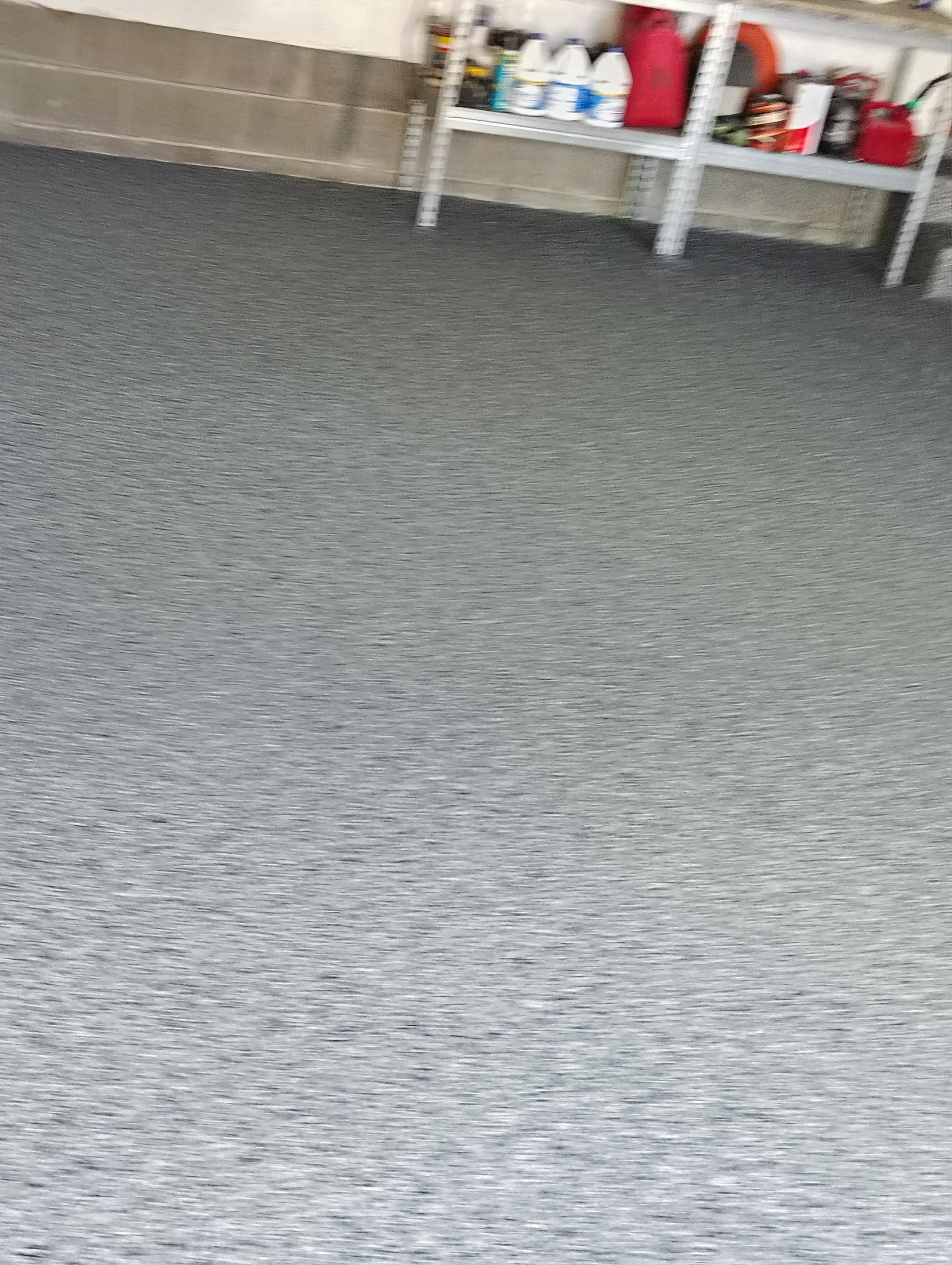 Nightfall Decorative Chip Garage Floor Coating in Luverne, Minnesota by Select Painting, Coatings & Garage Cabinets