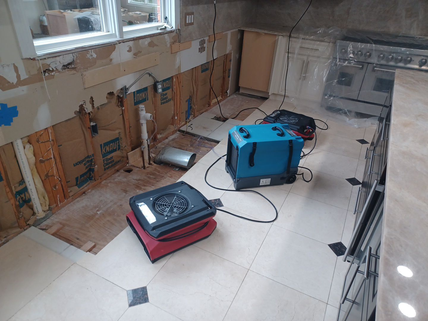 Project in West Bloomfield Township by EzDry Water Mitigation & Property Restoration