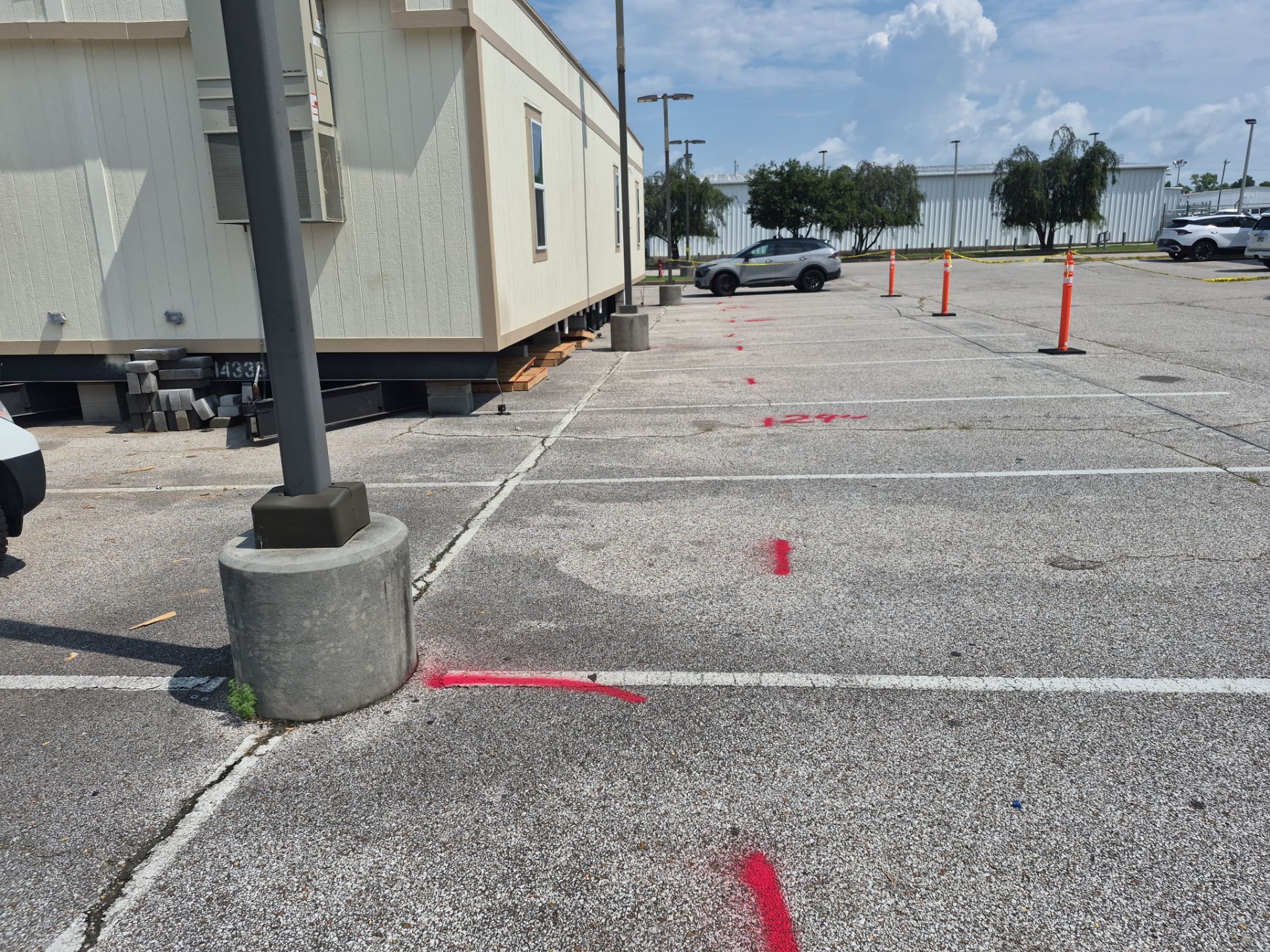 Underground Utility Locating and Mapping at Memphis Car Dealership by Alsip Locating Service, LLC