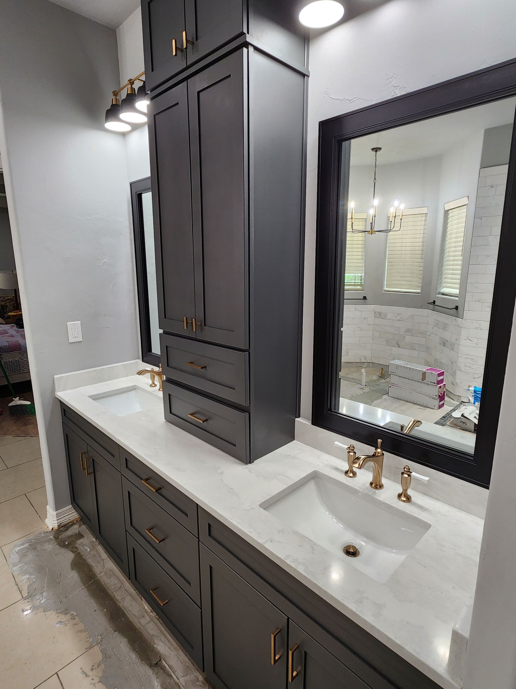 San Antonio Bathroom Remodel with Black Free-Standing Tub by Legacy Bath and Kitchen 