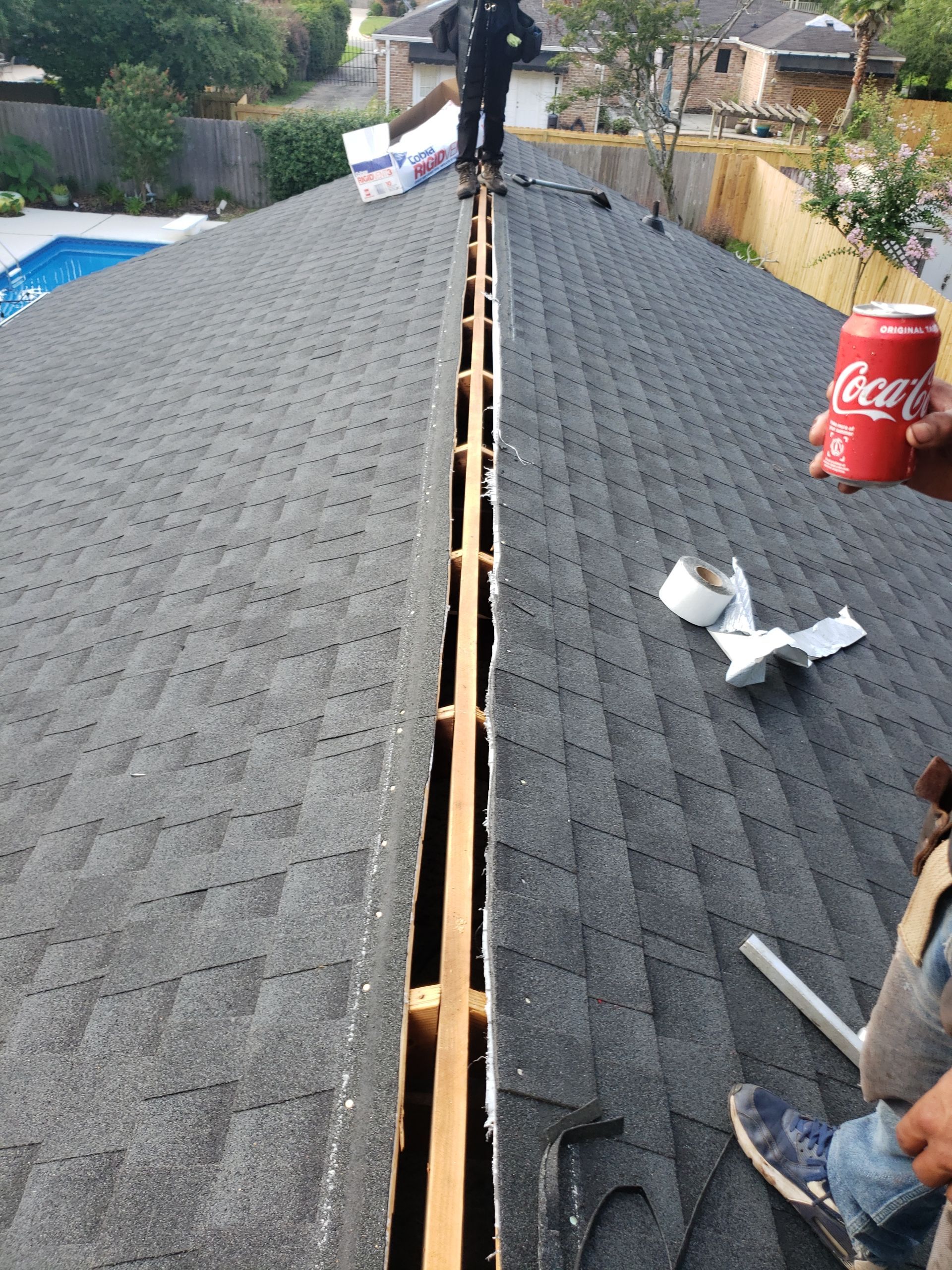 Residential Roofing Installation using Roof Replacement by American Roofing & Construction LLC