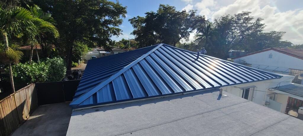 Metal Roof - Galvalume Regal Blue by Istueta Roofing