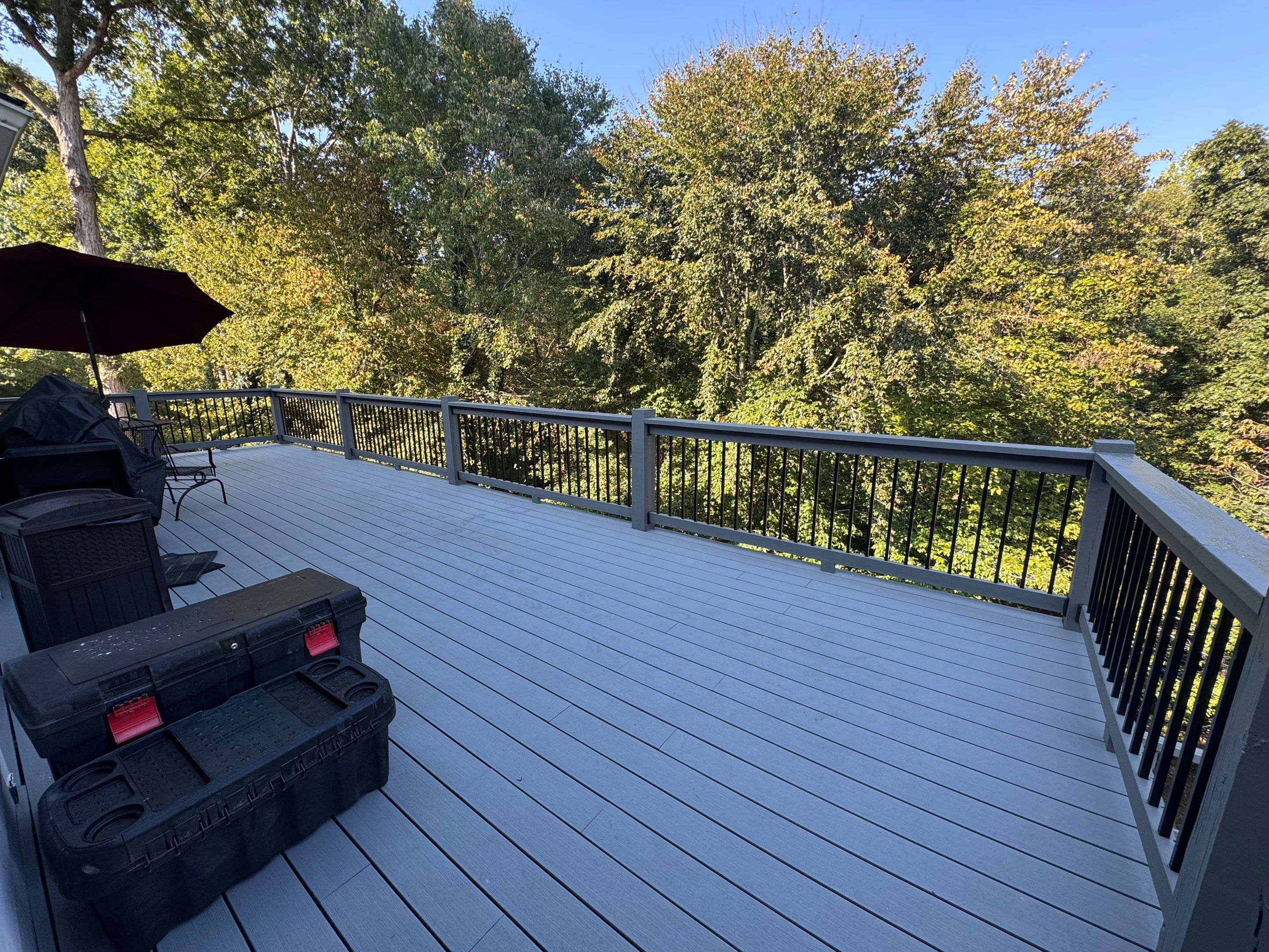 Multi-Level Deck Exterior Painting and Staining in Stonecrest by Swift Home Renovations