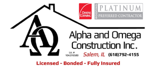 Logo for 618ROOFING - Alpha and Omega Construction