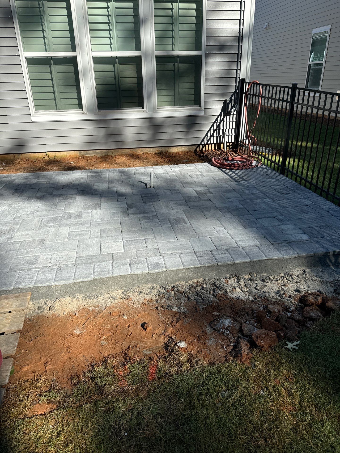 Custom Gray Stone Paver Patio Installation in Bluffton by Lowcountry Scapes, LLC