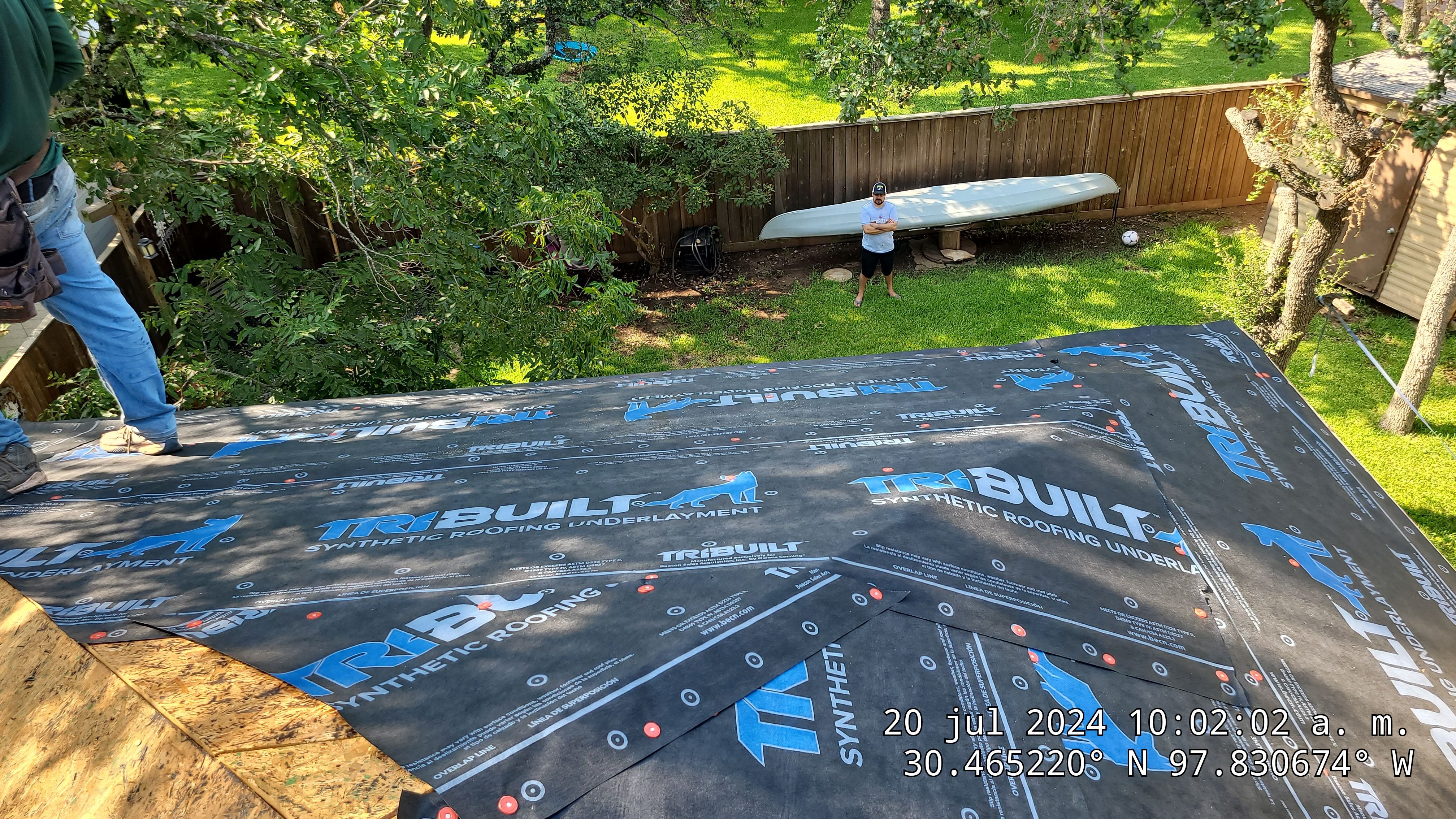Architectural Shingle Roofing Replacement and Decking Repair in Cedar Park by Caliber Restoration LLC