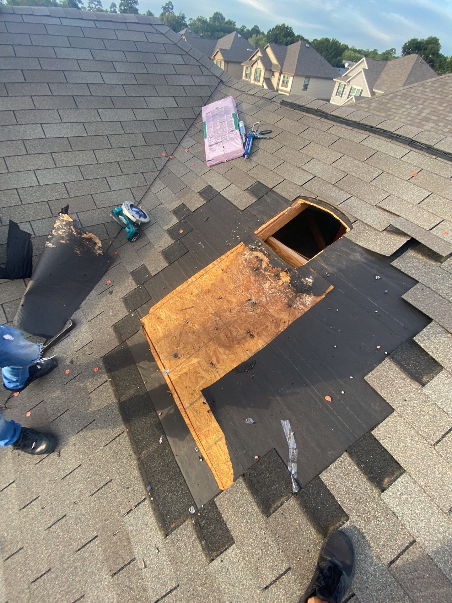 Residential Roofing Repair using Owen's Corning Duration (Lifetime) Shingles by Roof Repair Company
