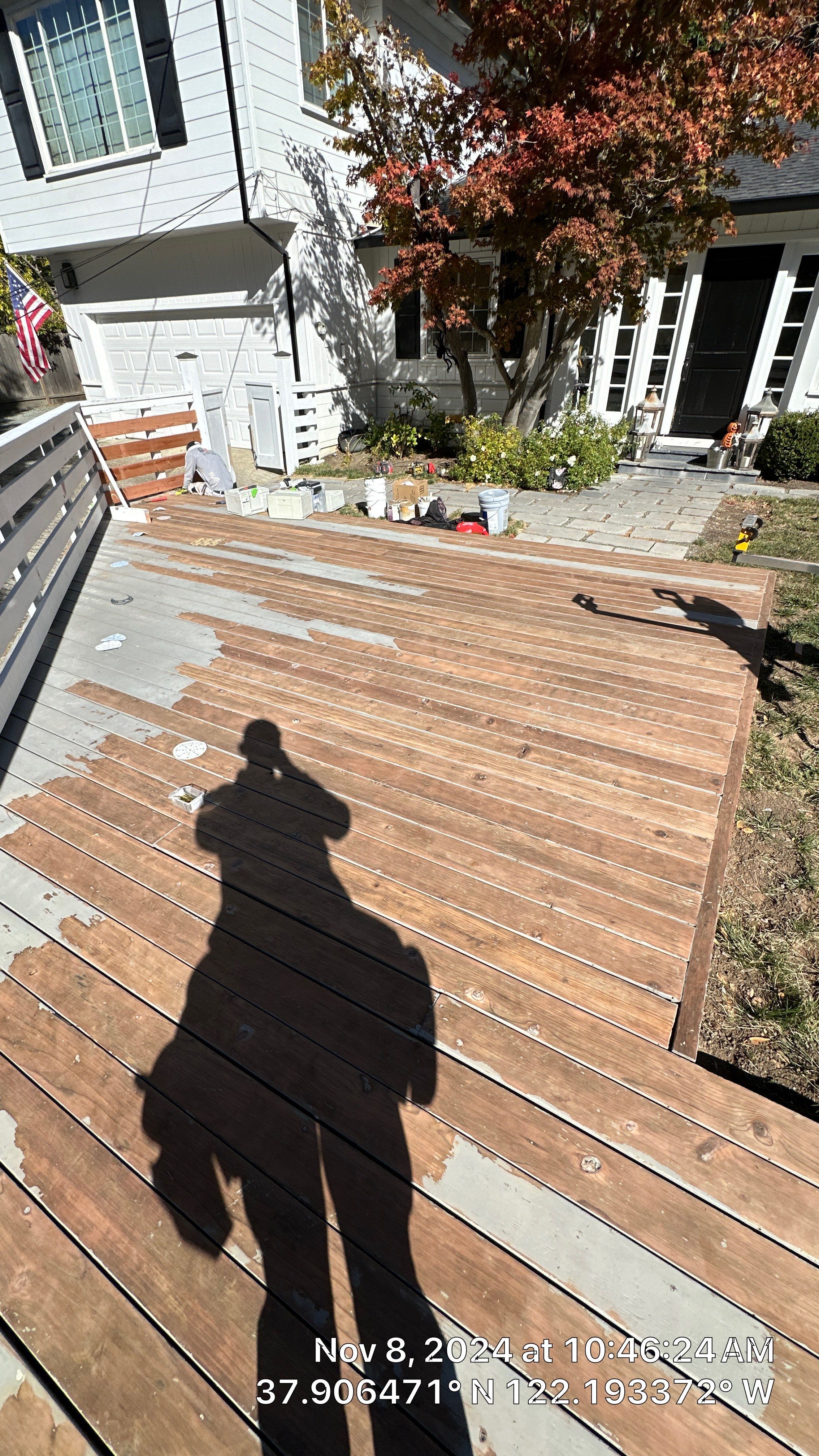 Deck Repaint using Sherwin-Williams by Herrera’s Bay Area Painting inc.