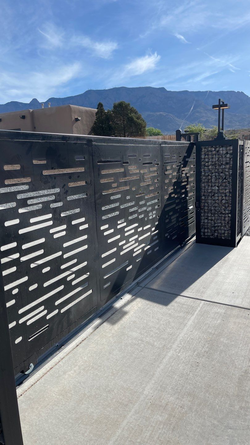 Residential using Custom Wrought Iron and DM Contempo by Valley Fence Company