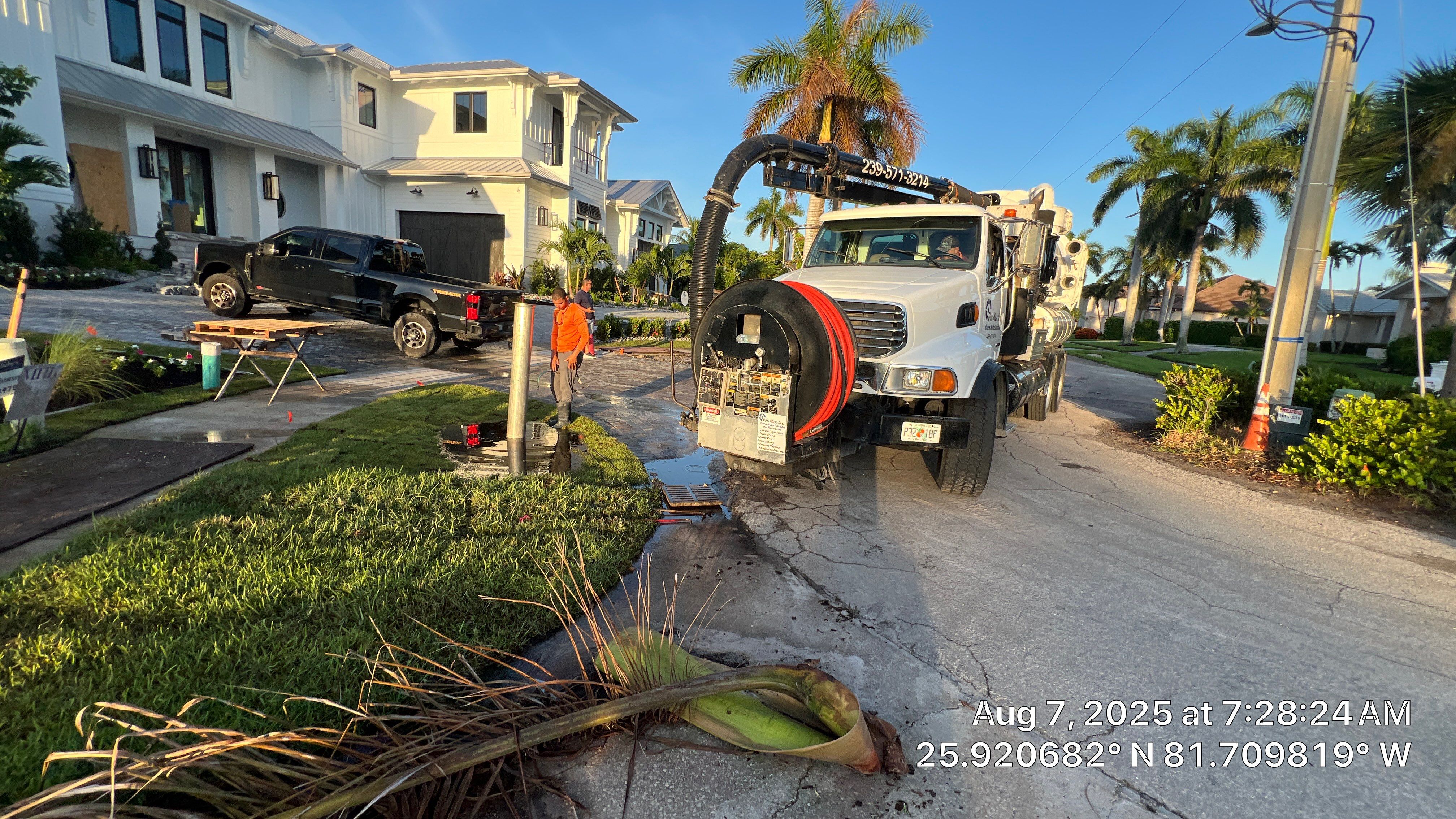 New Residential Construction Stormwater System Cleaning by APS Power & Water
