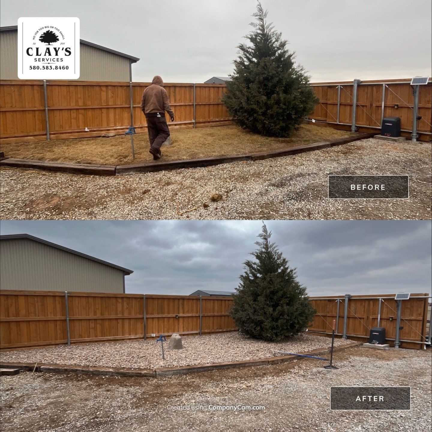 Landscape installation w/ irrigation and landscape lighting by Clays Services Inc