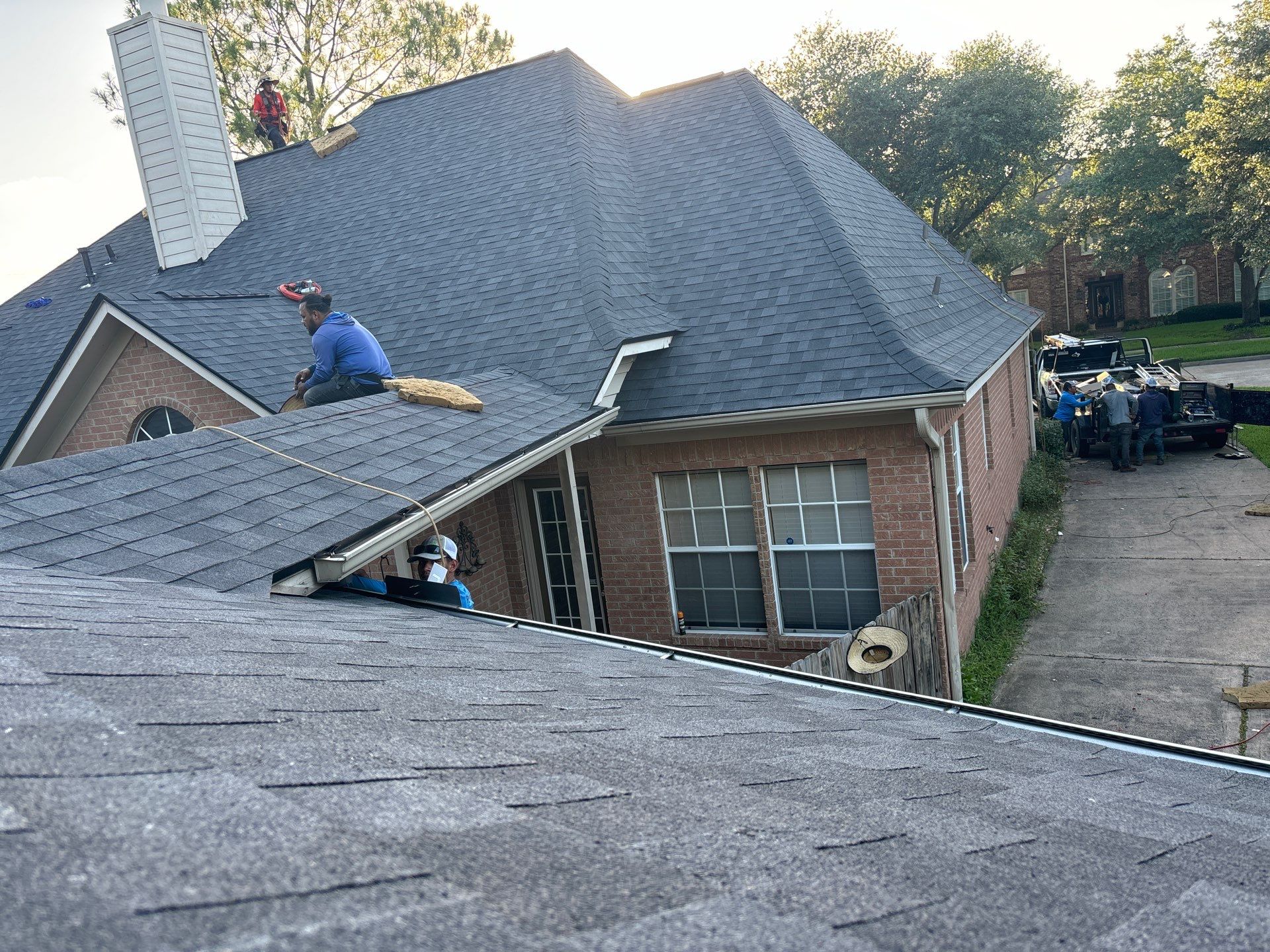 Residential Roofing Installation using Owen's Corning Duration (Lifetime) Shingles by Roof Repair Company