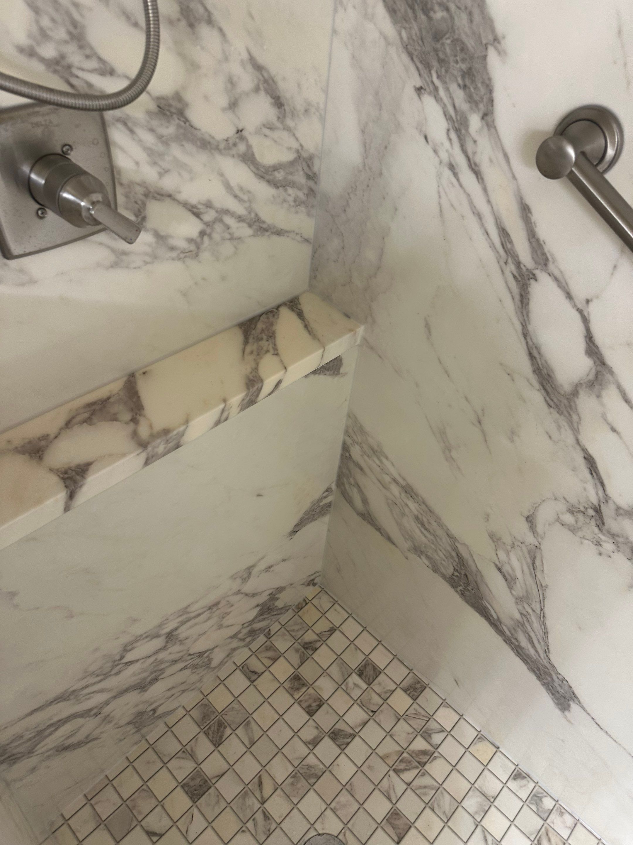 Tub/shower to large walk-in shower in Canyon Lake by Lane Lauritsen - The Hill Country, Texas