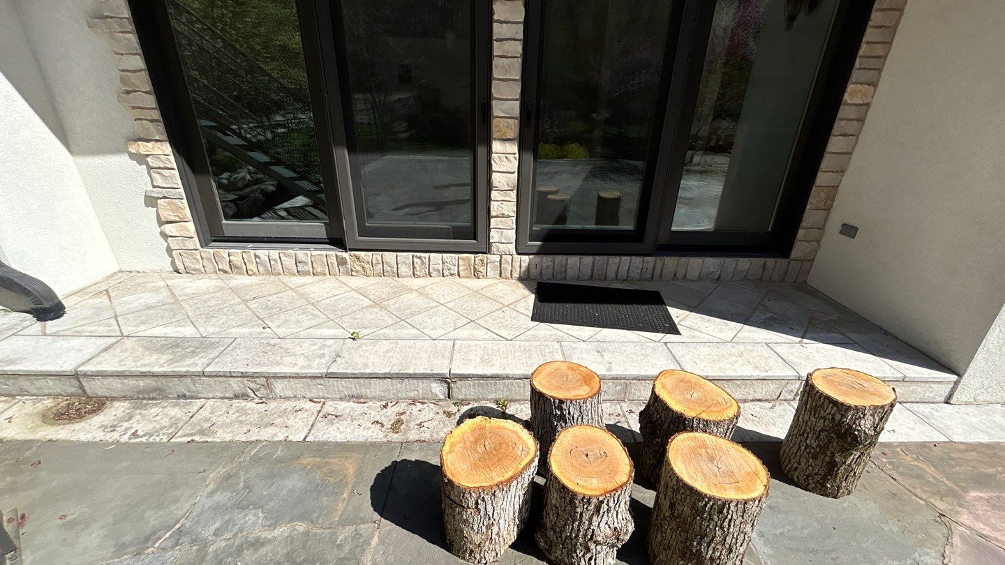 natural stone using Algaecide, soft wash soap by Northern Power Washing LLC.