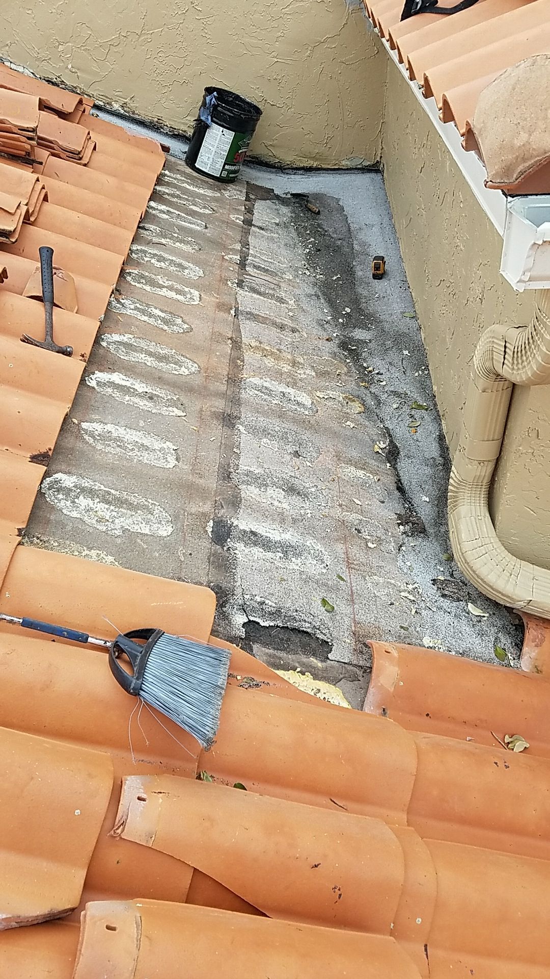 Terracotta Clay Tile Roof Repair and Sealant Application in Boca Raton by Aastro Roofing