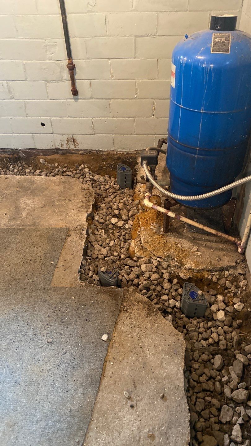 Interior Basement Waterproofing System by Toledo Basement Repair 