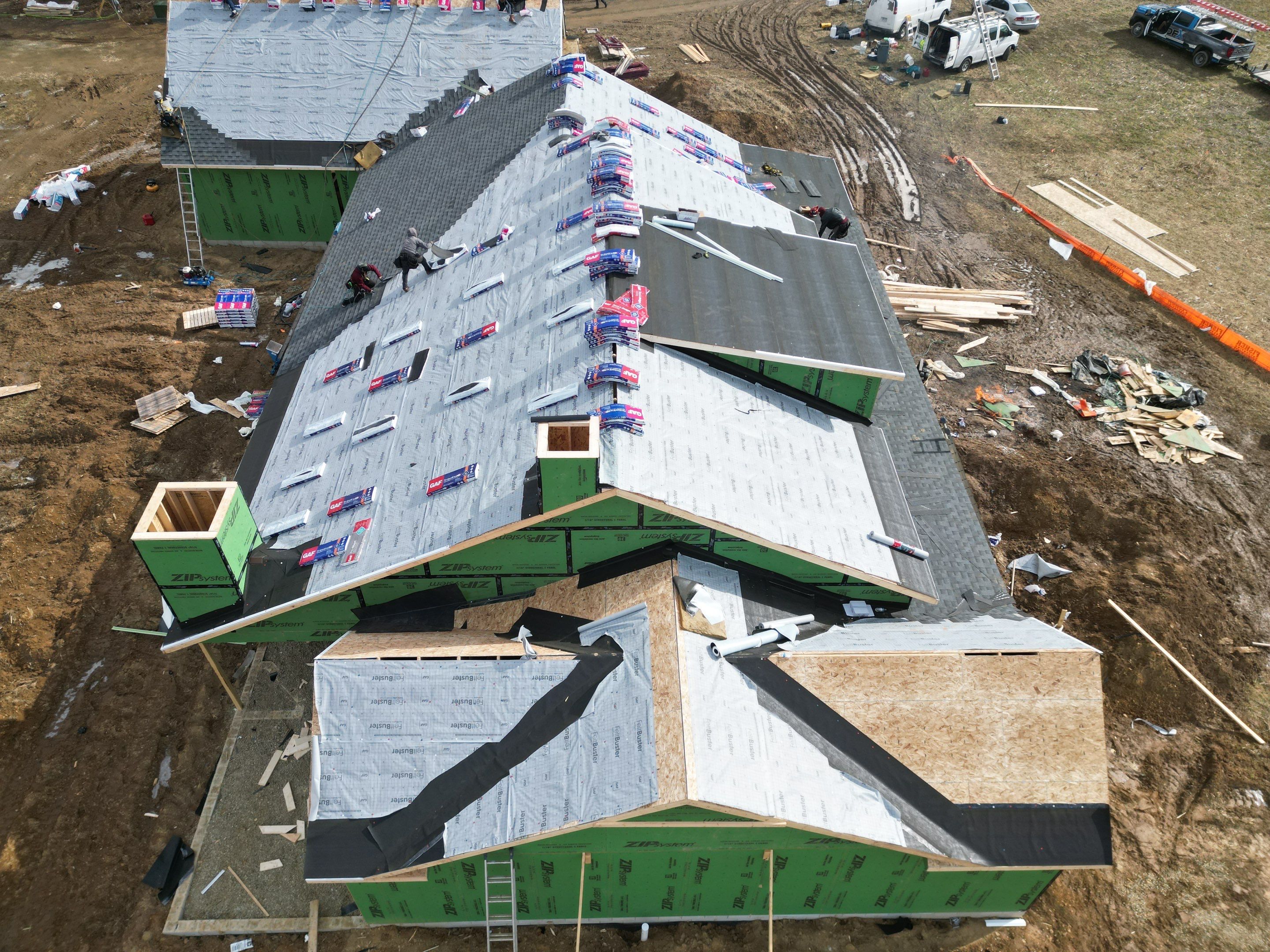 Residential Roofing Installation using Timberline HDZ Shingles - Williamsburg Slate by RoofX 