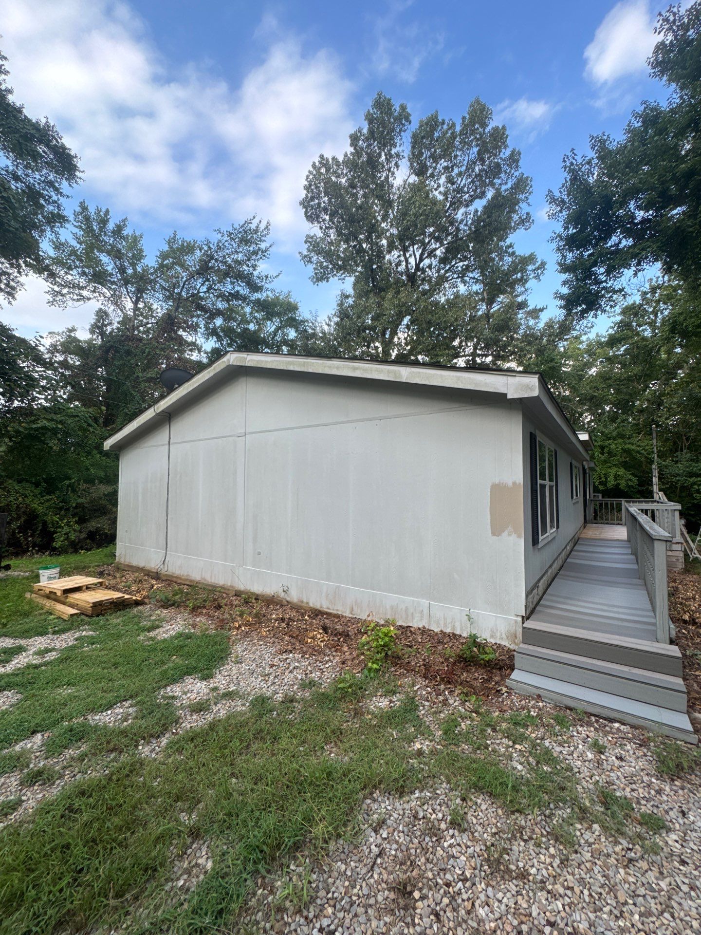 Exterior Painting in Tyler, TX | Black Back Porch, Wood & Shutters by Quality Coats Painting