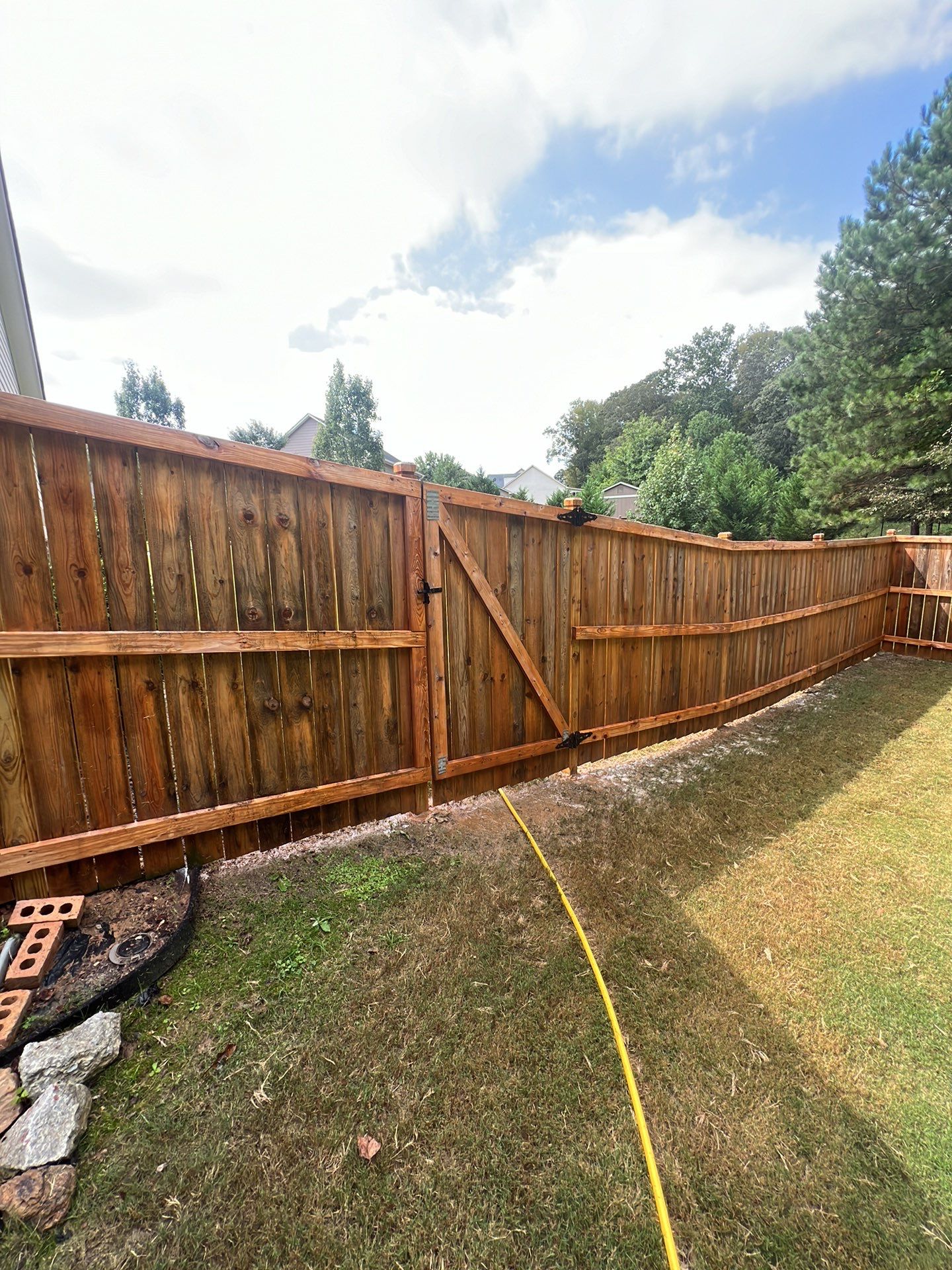 Fence Staining using Pecan by SSE by Titans of Timber Fence & Stain