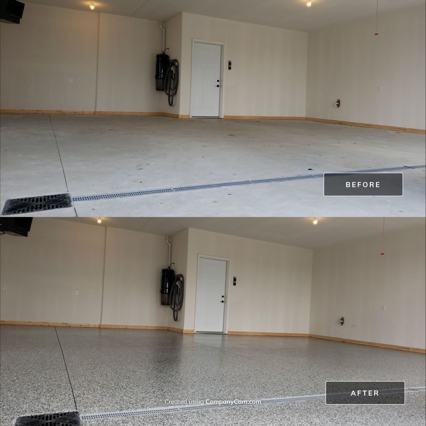 Beautiful Garage Upgrade by Revival Concrete Coatings, LLC