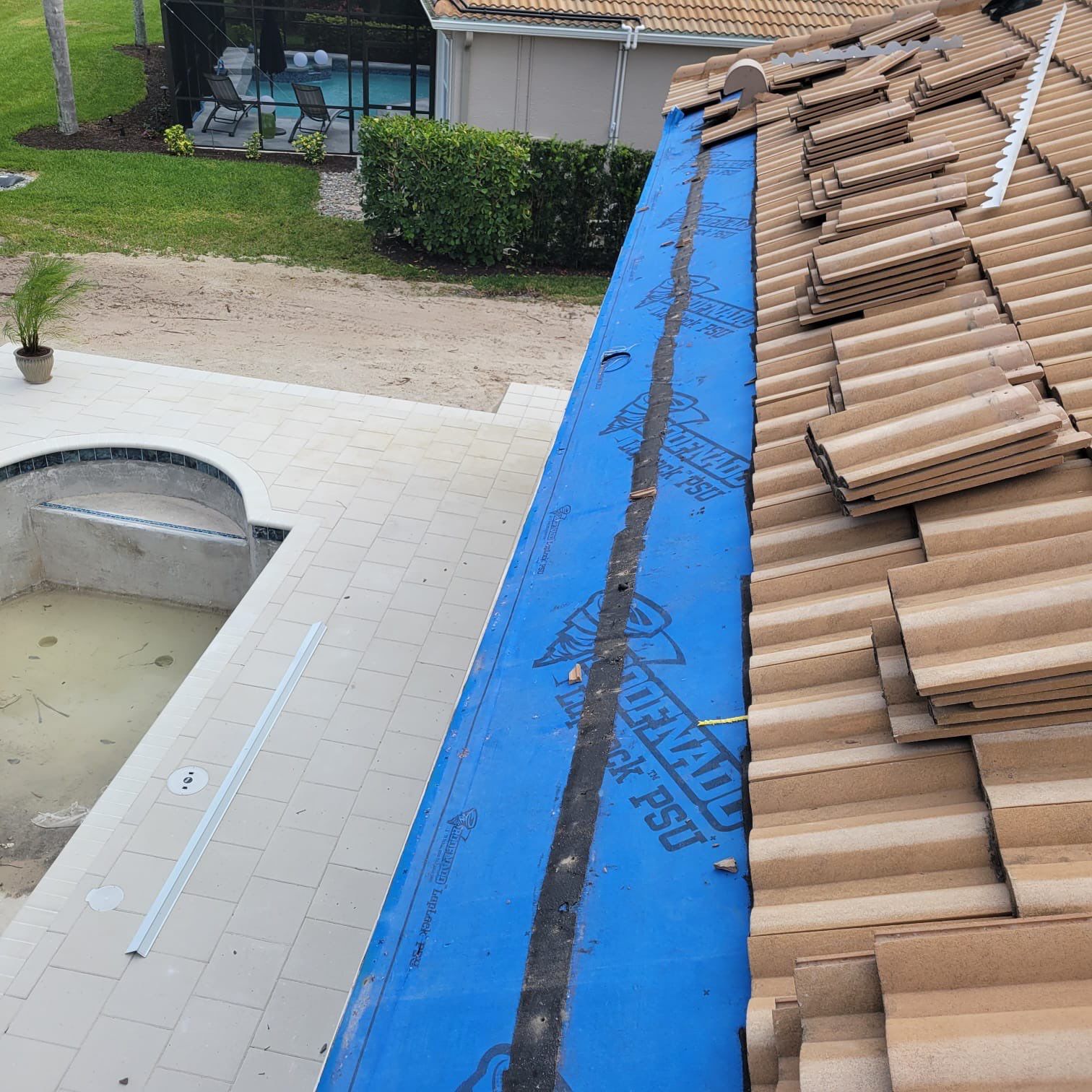 Residential Roofing Repair using Concrete Tile by Four Peaks Roofing