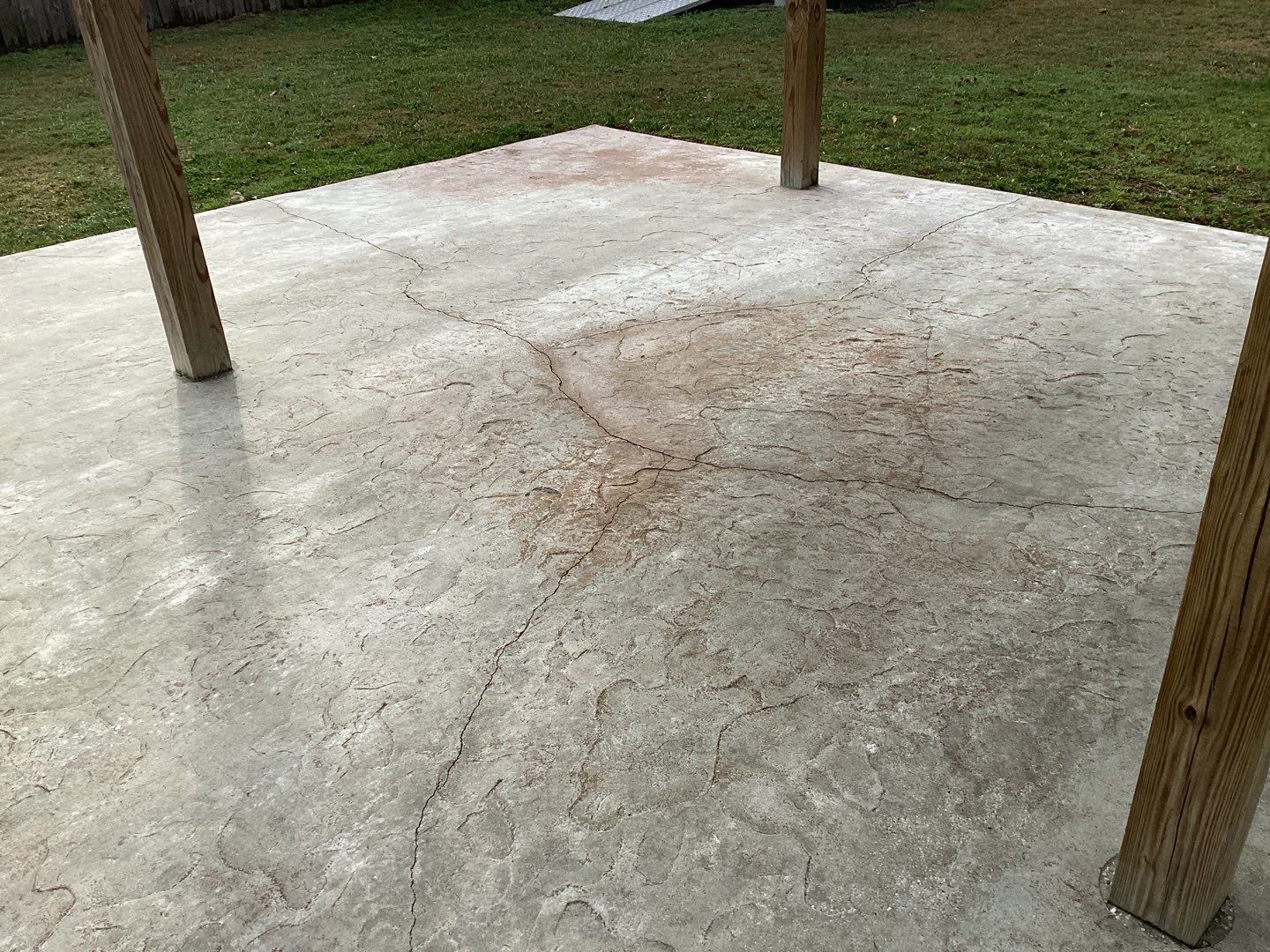 Patio using Pebble Beach by Amvet concrete coatings llc