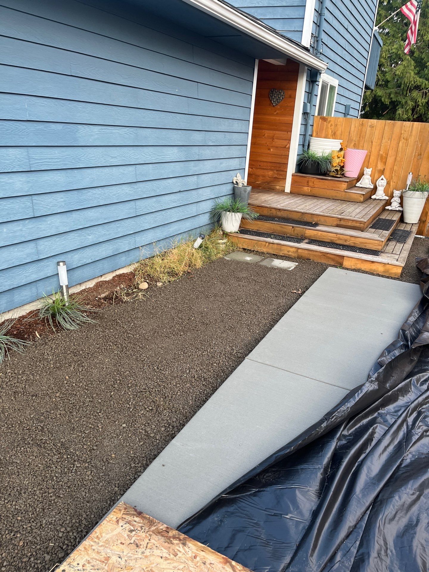 Concrete Driveway & Landscaping Project | Everett by Jireh Asphalt & Concrete Inc 