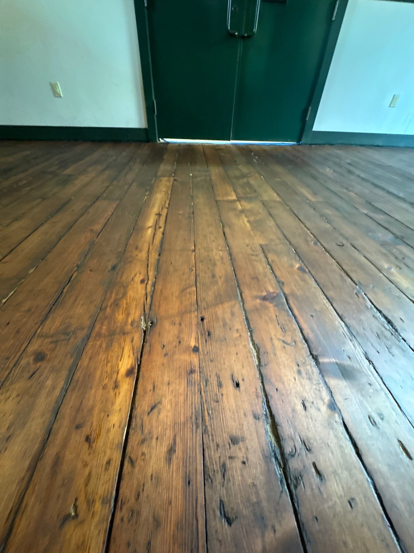 Historic restoration of 1873 floor  by Ann Arbor Hardwoods 