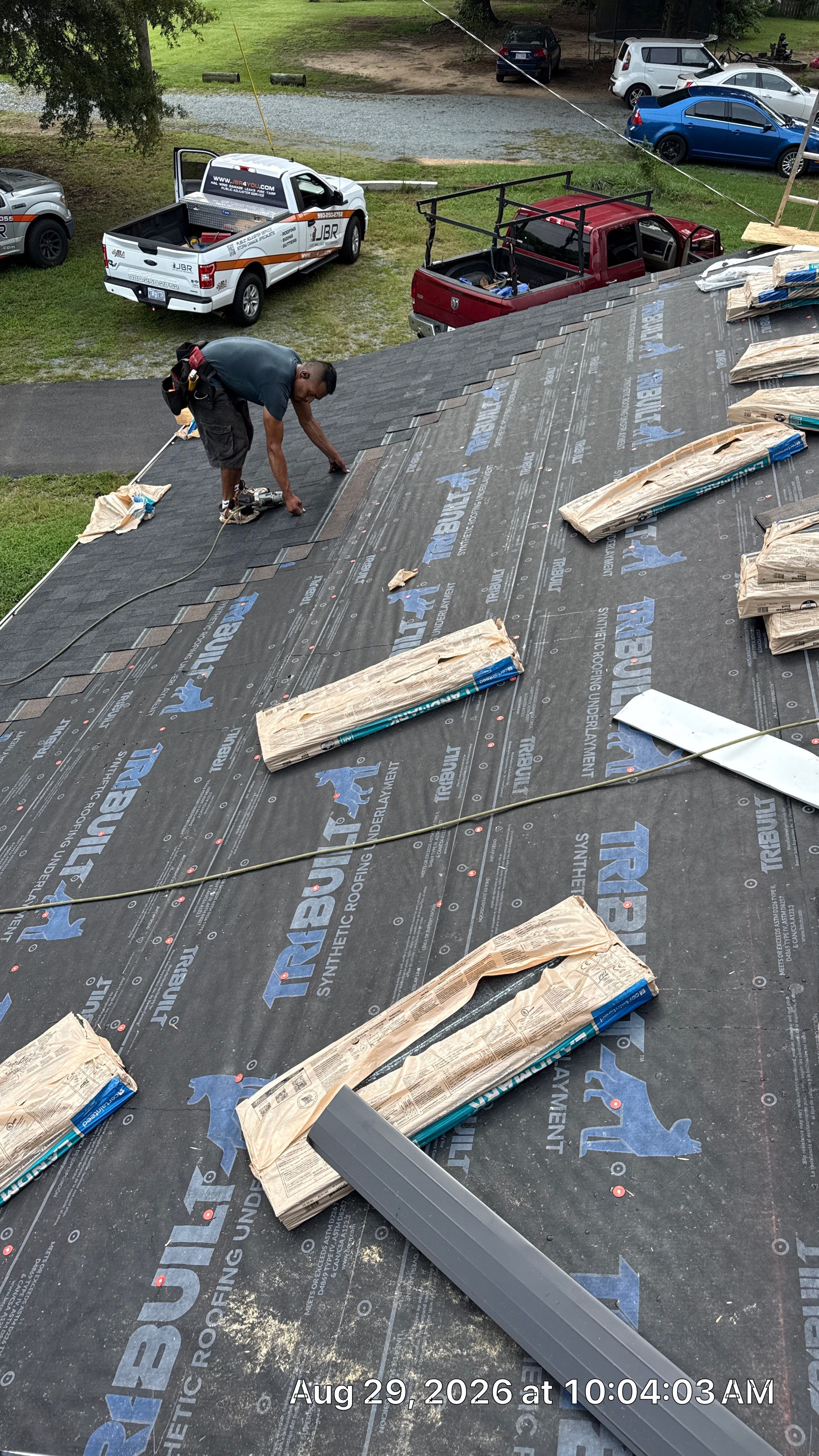 Roof replacement, interior and gutter repair by hail and wind damage by Just Brilliant Restoration JBR