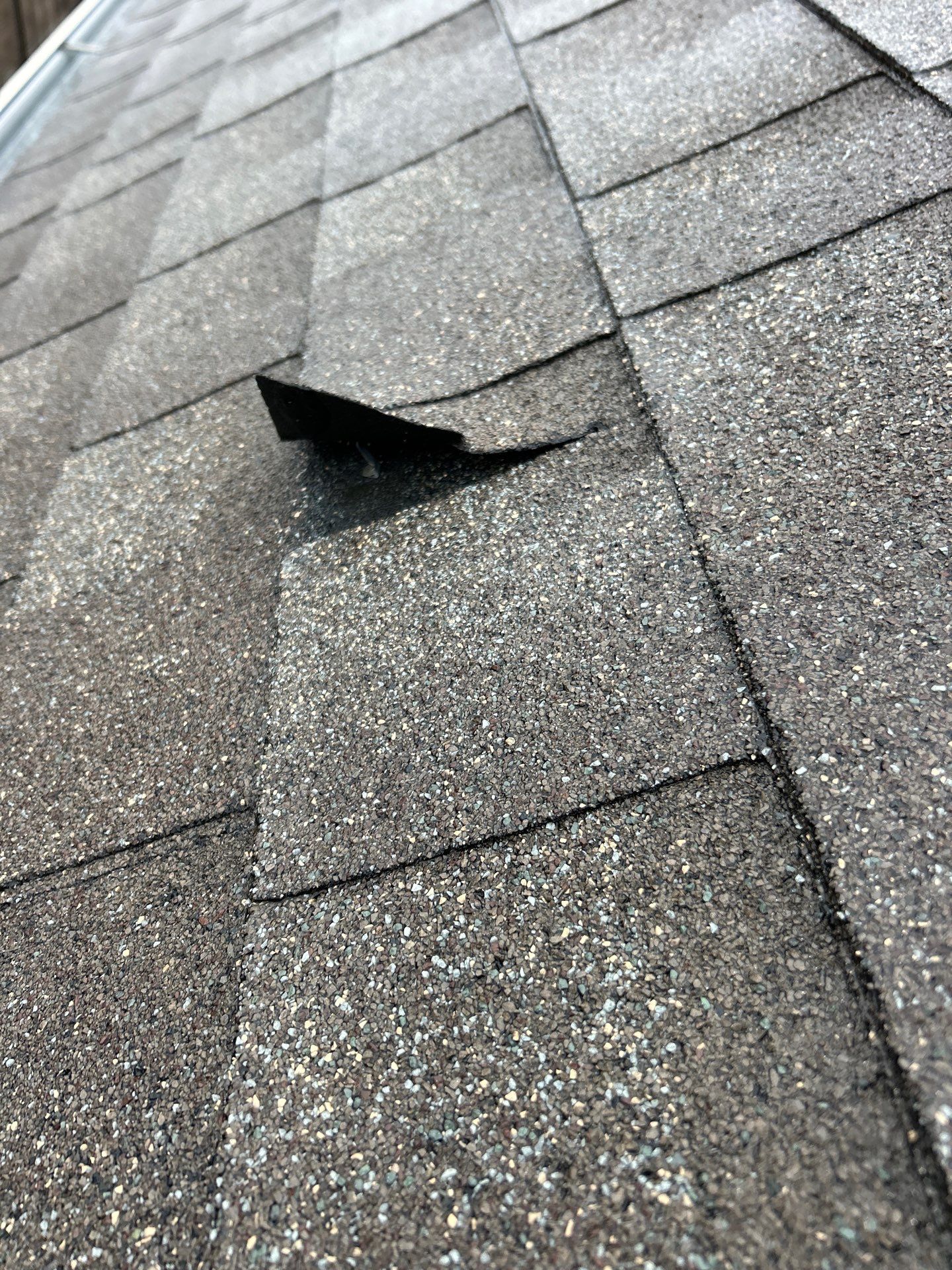 Hail Damage using Owen's Corning Duration (Lifetime) Shingles by Roof Repair Company