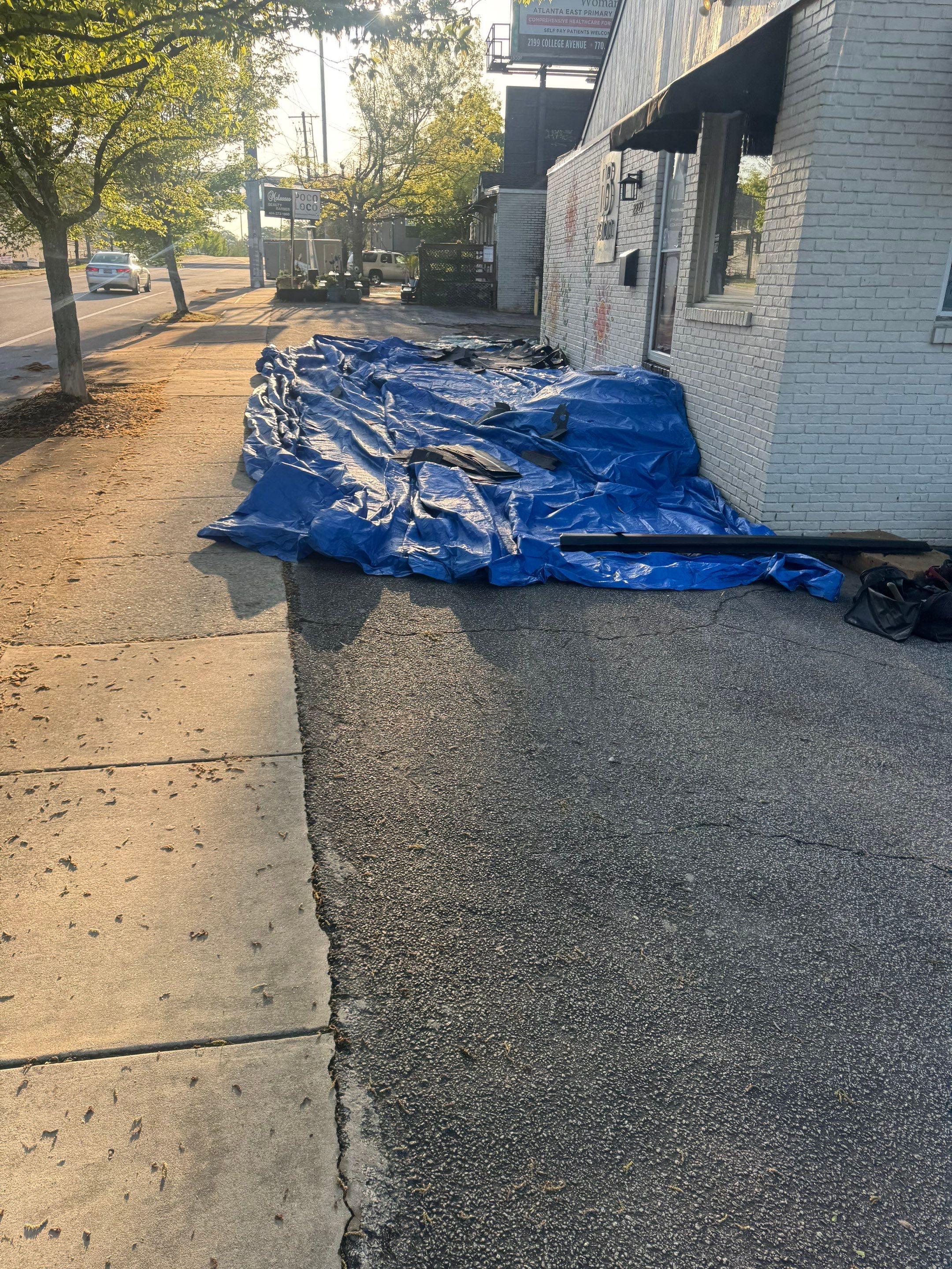 Commercial Roofing Installation using GAF HDZ Architectural Asphalt Shingles | Kirkwood, Atlanta, GA by Mosaic Roofing Company