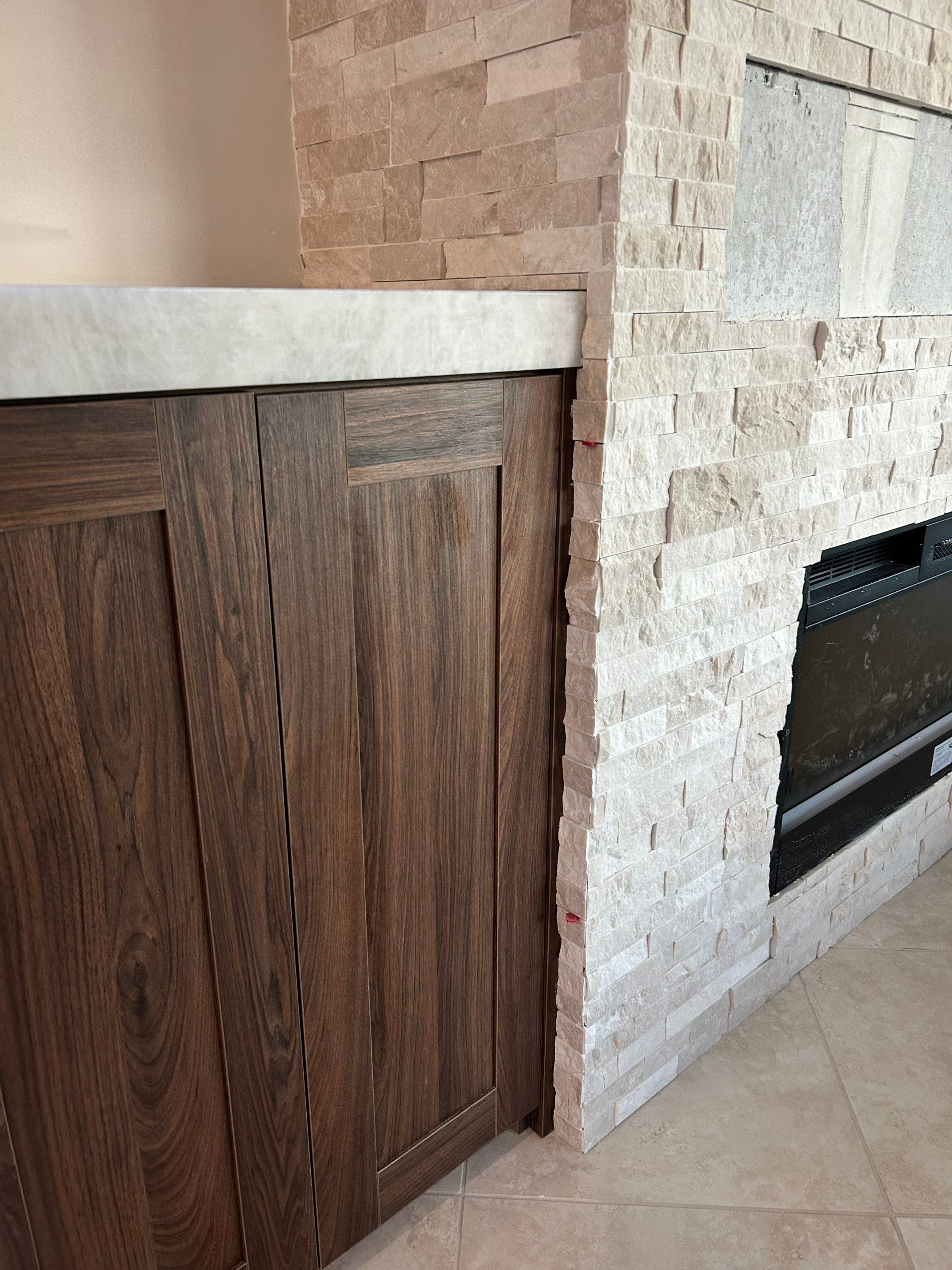 TV Fireplace Wall - Delray Beach by Hevi Tile